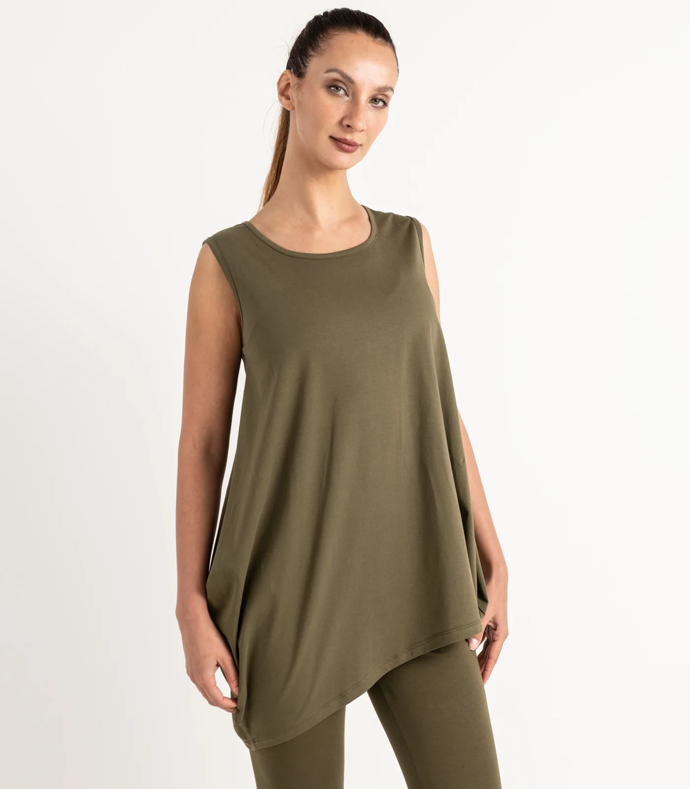 Organic Cotton Asymmetrical Tank Top - Image 13