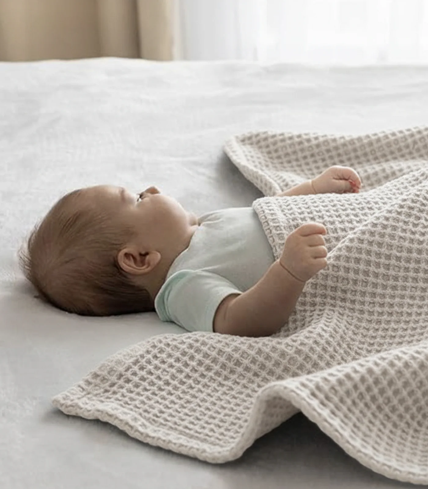Organic Cotton Baby Waffle Blanket - Image 5