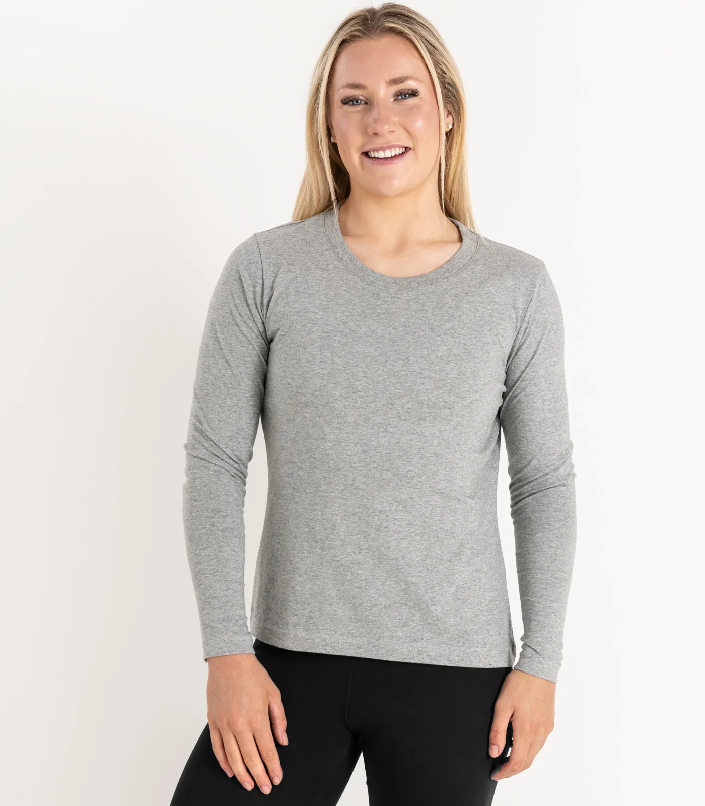 Organic Cotton Basic Long Sleeve Top (3 Pack) - Image 4