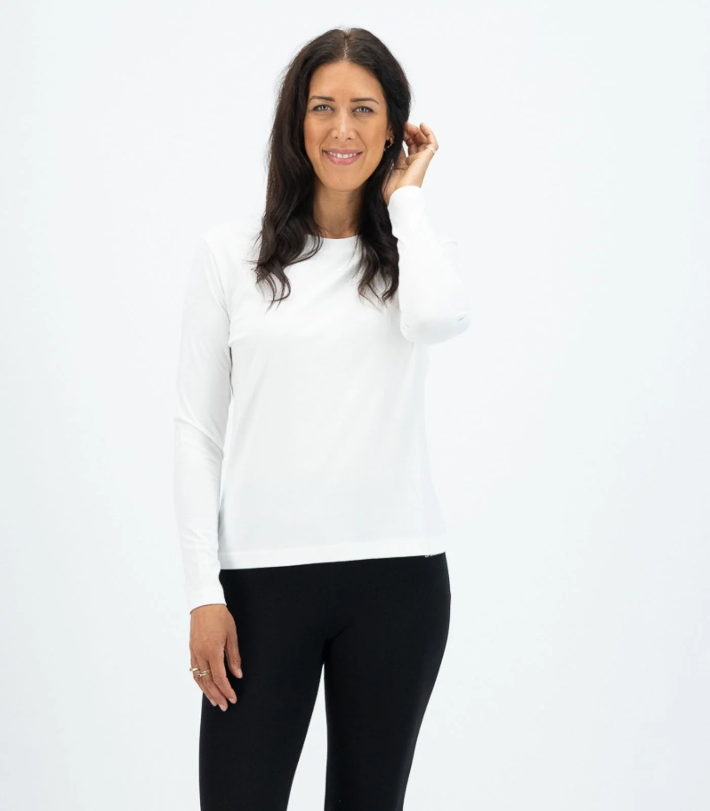 Organic Cotton Basic Long Sleeve Top (3 Pack) - Image 6