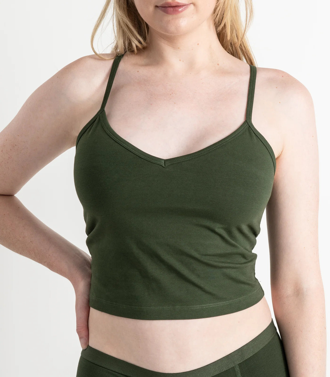 Organic Cotton Cropped Bra Top - Last Chance - Image 13