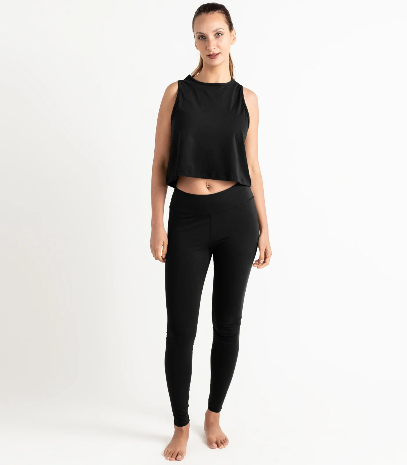 Organic Cotton Cropped Lounge Tank - Image 5