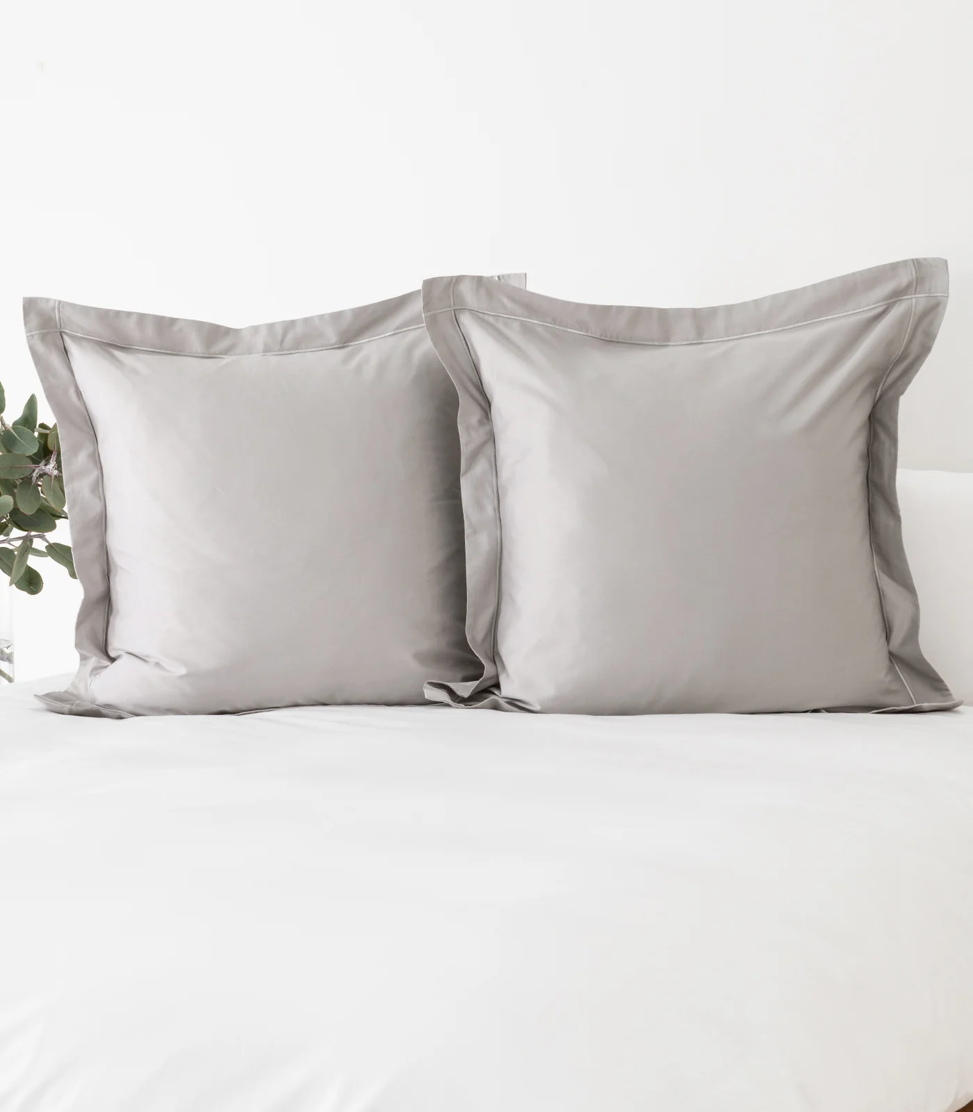Organic Cotton European - Sateen Pillow Cases (Pair) - Luxe - Image 12