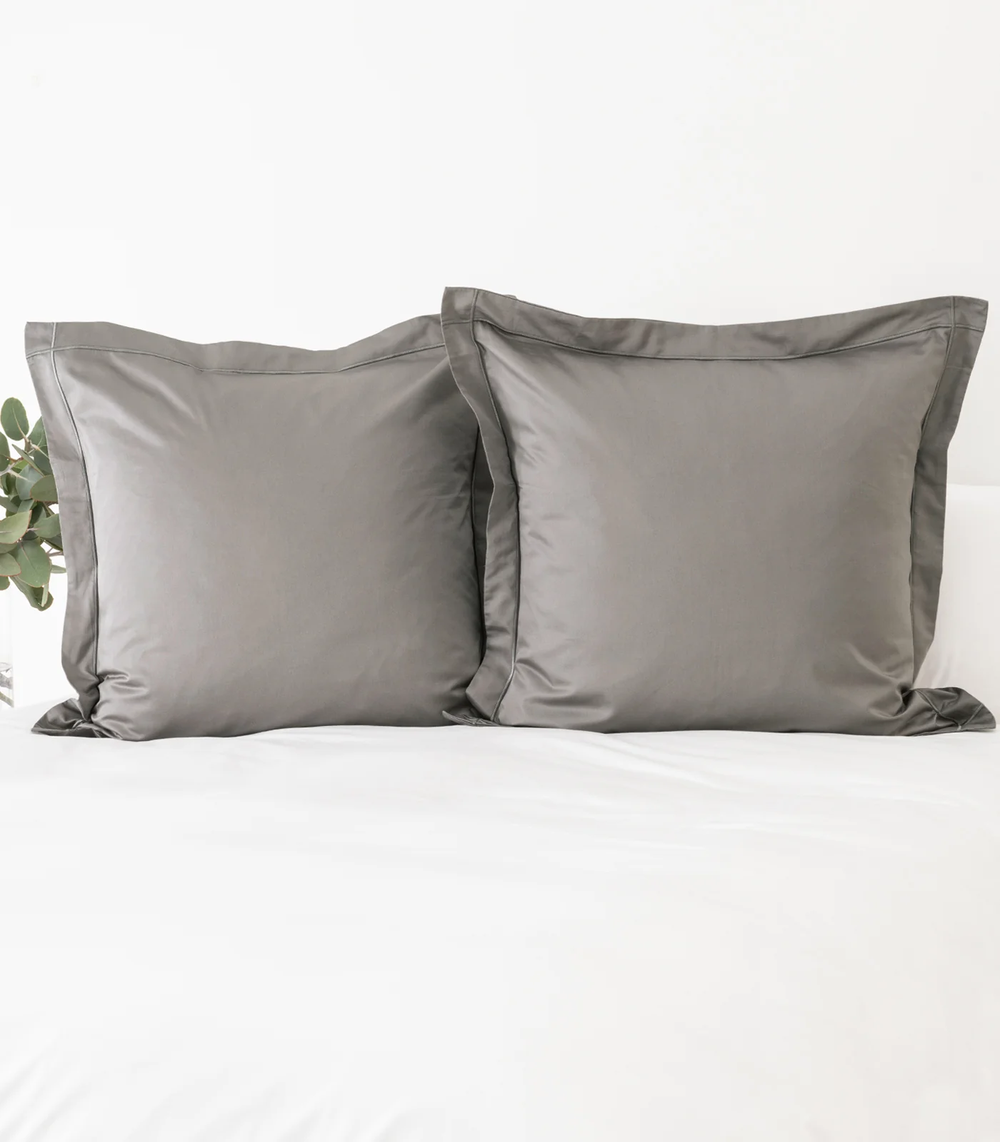 Organic Cotton European - Sateen Pillow Cases (Pair) - Luxe - Image 16