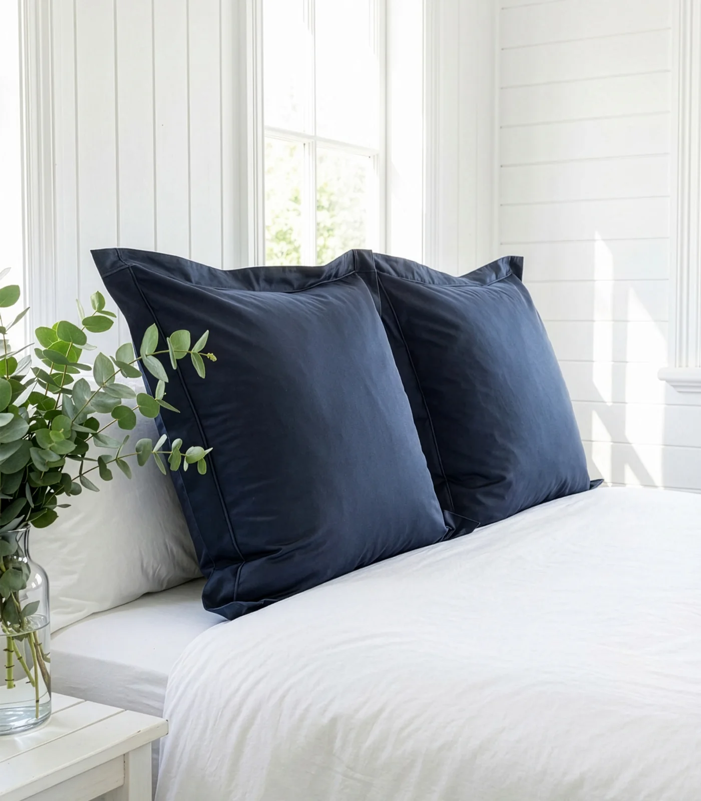 Organic Cotton European - Sateen Pillow Cases (Pair) - Luxe - Image 17