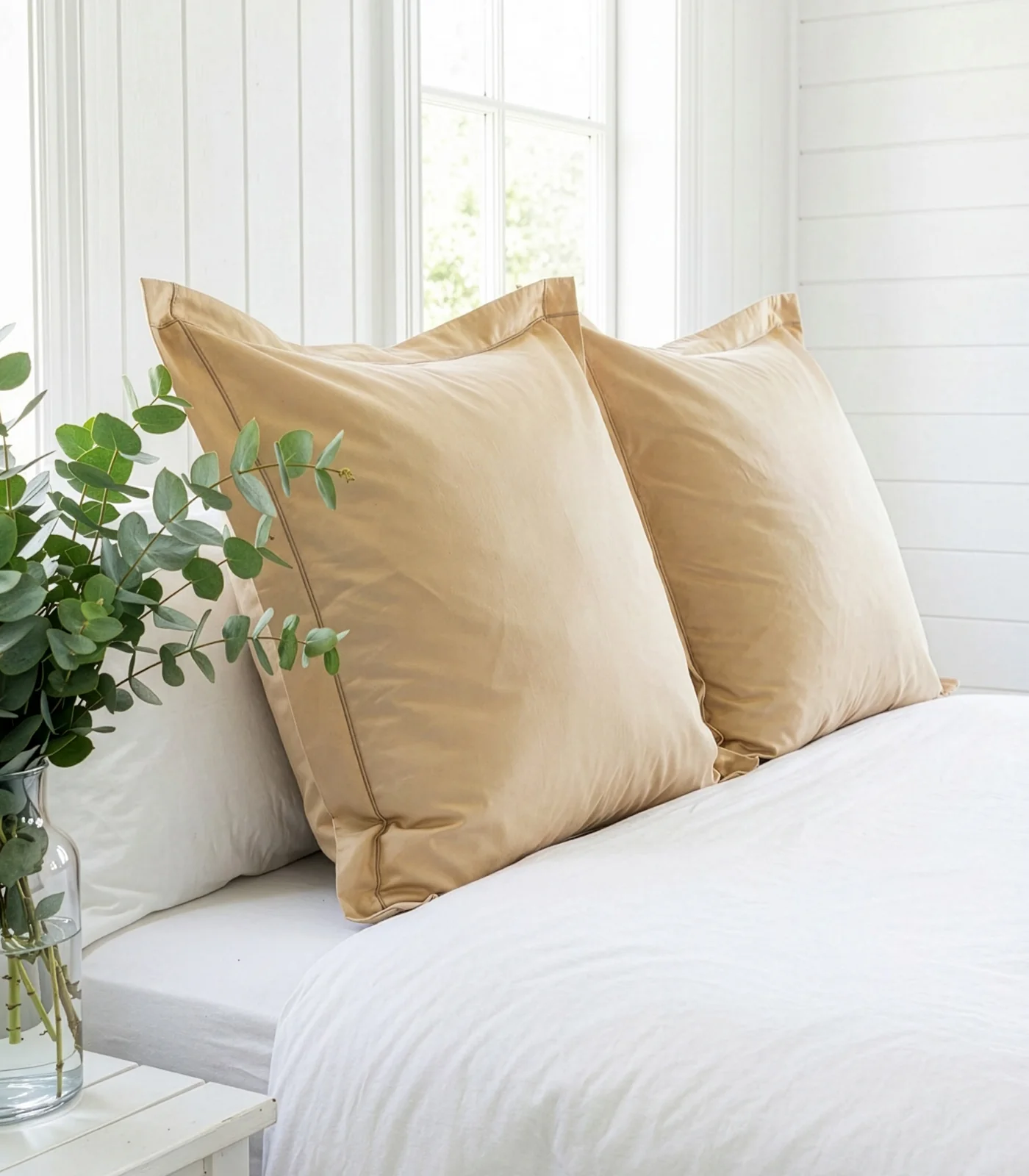 Organic Cotton European - Sateen Pillow Cases (Pair) - Luxe - Image 21