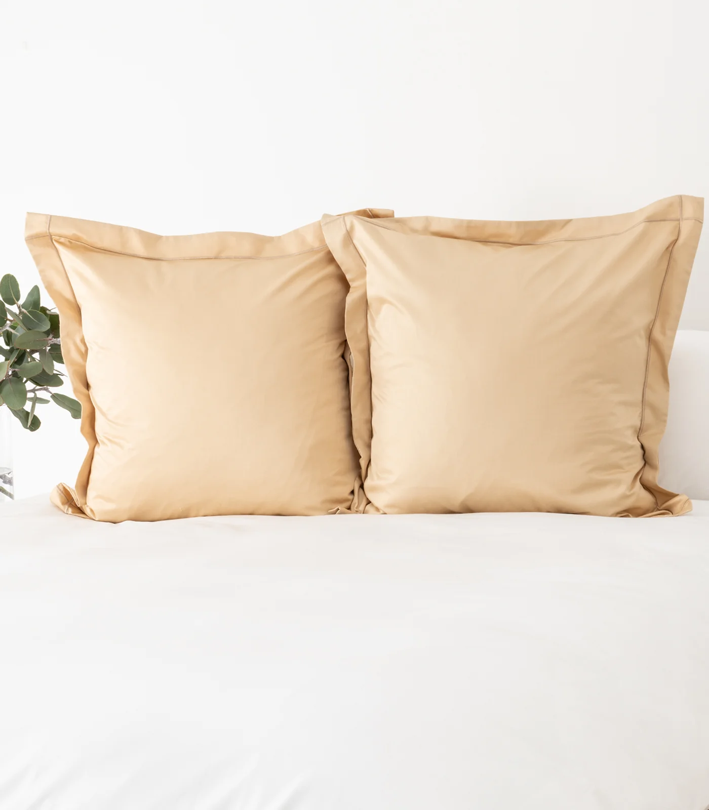 Organic Cotton European - Sateen Pillow Cases (Pair) - Luxe - Image 24