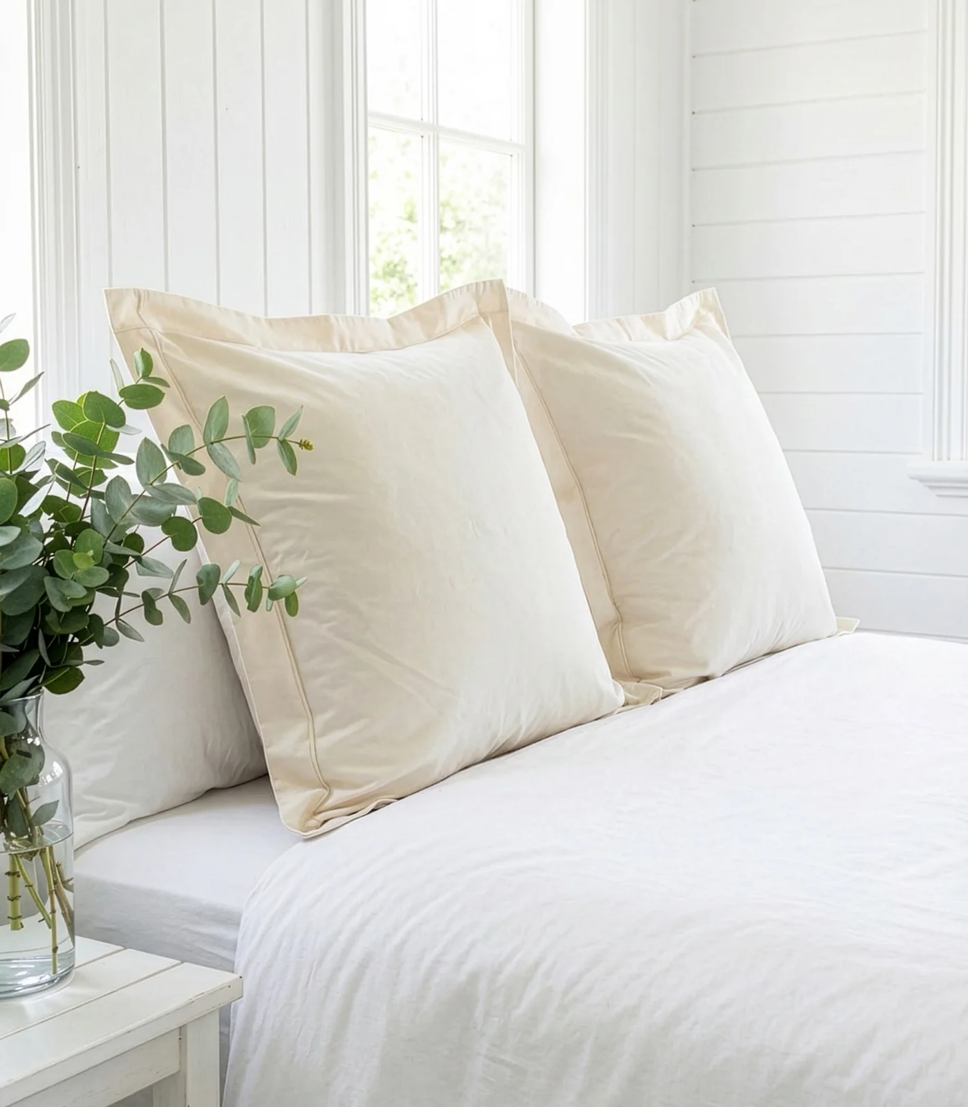 Organic Cotton European - Sateen Pillow Cases (Pair) - Luxe - Image 5