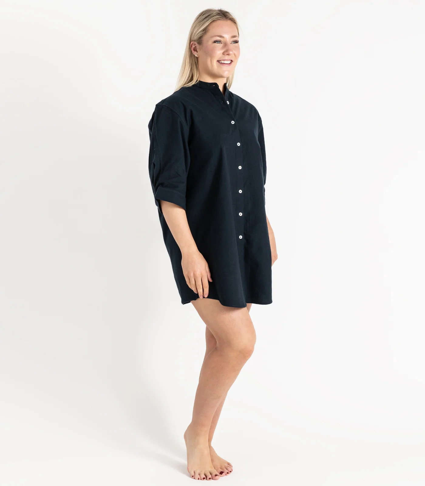 Organic Cotton Flannelette Night Shirt - Image 2