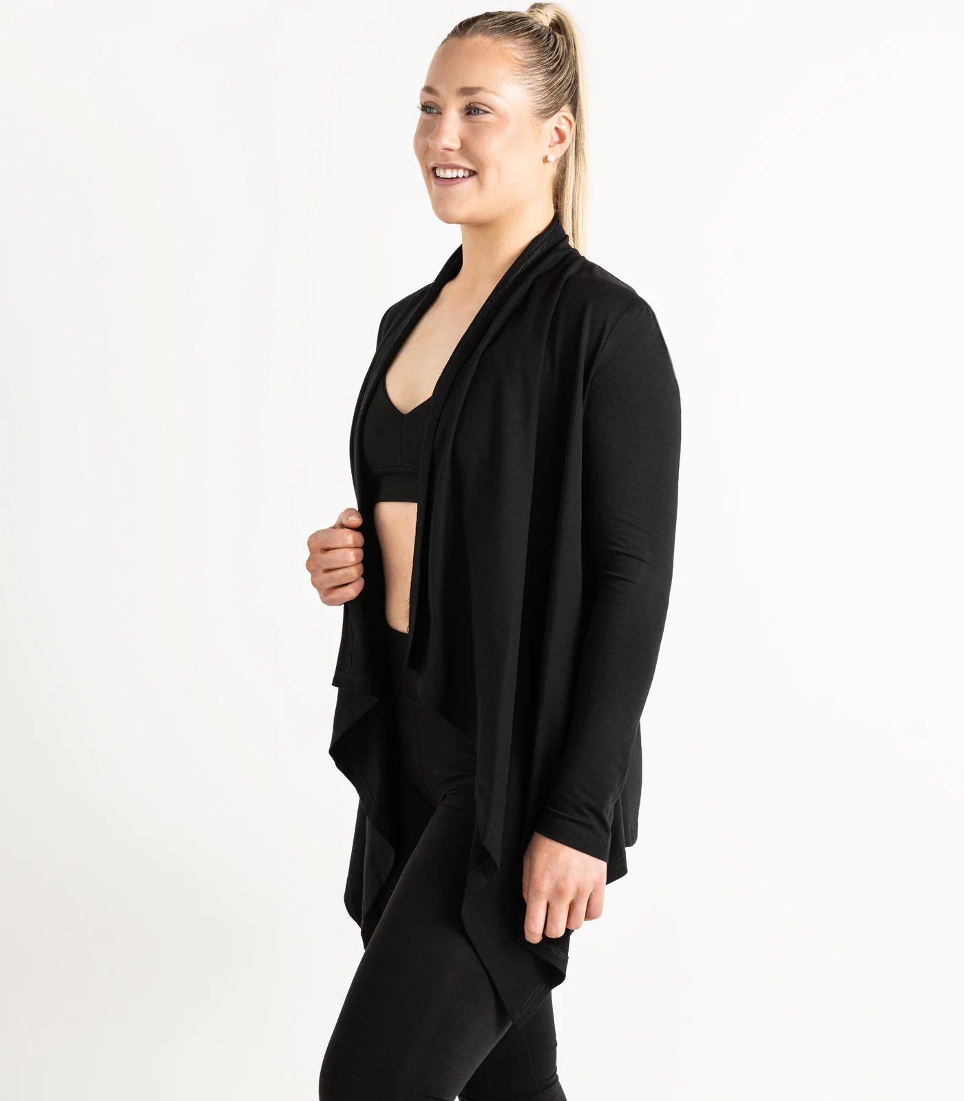 Organic Cotton Flowing Cardigan - Image 3