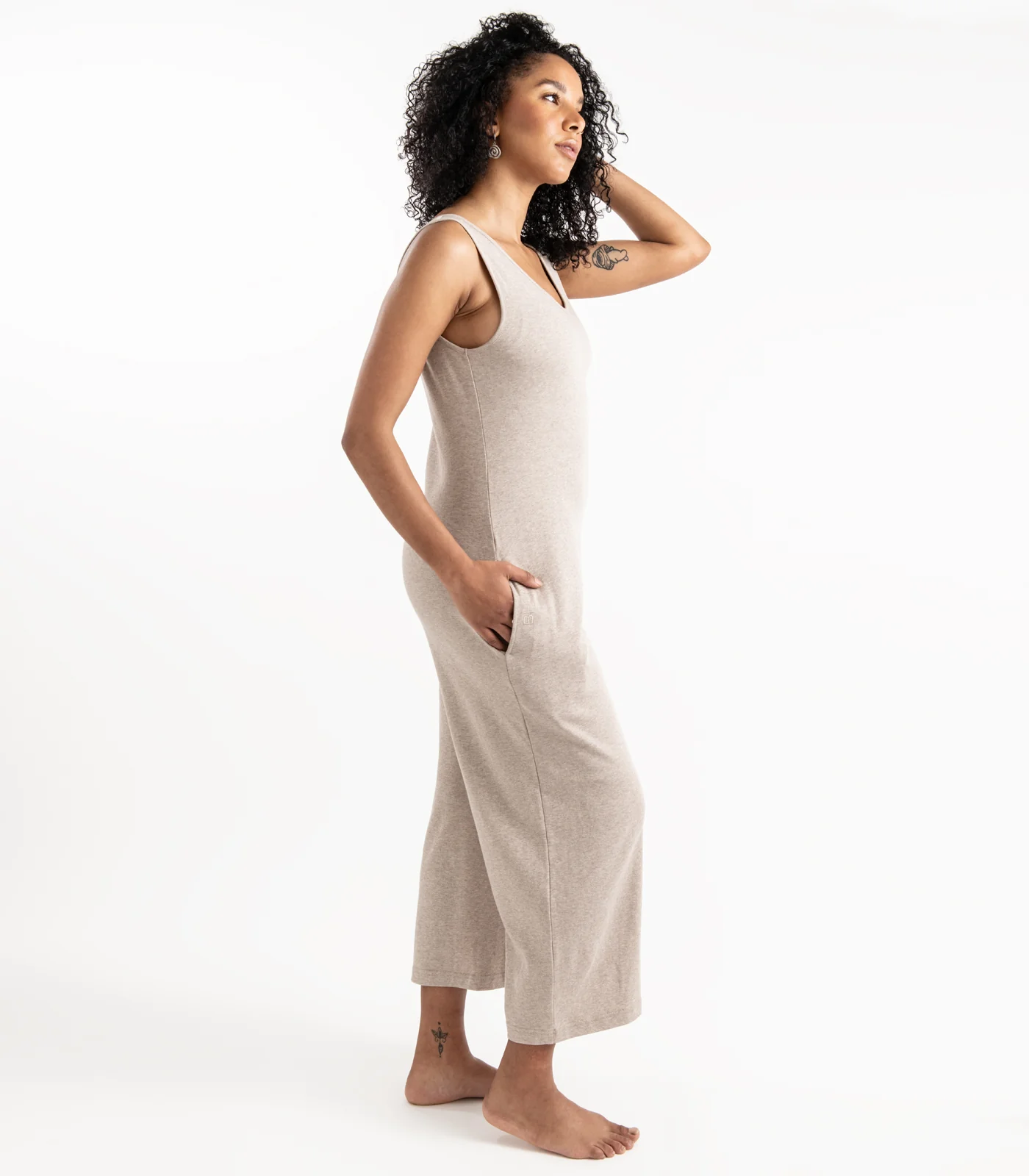 Organic Cotton Jersey Knit Jumpsuit - Image 10