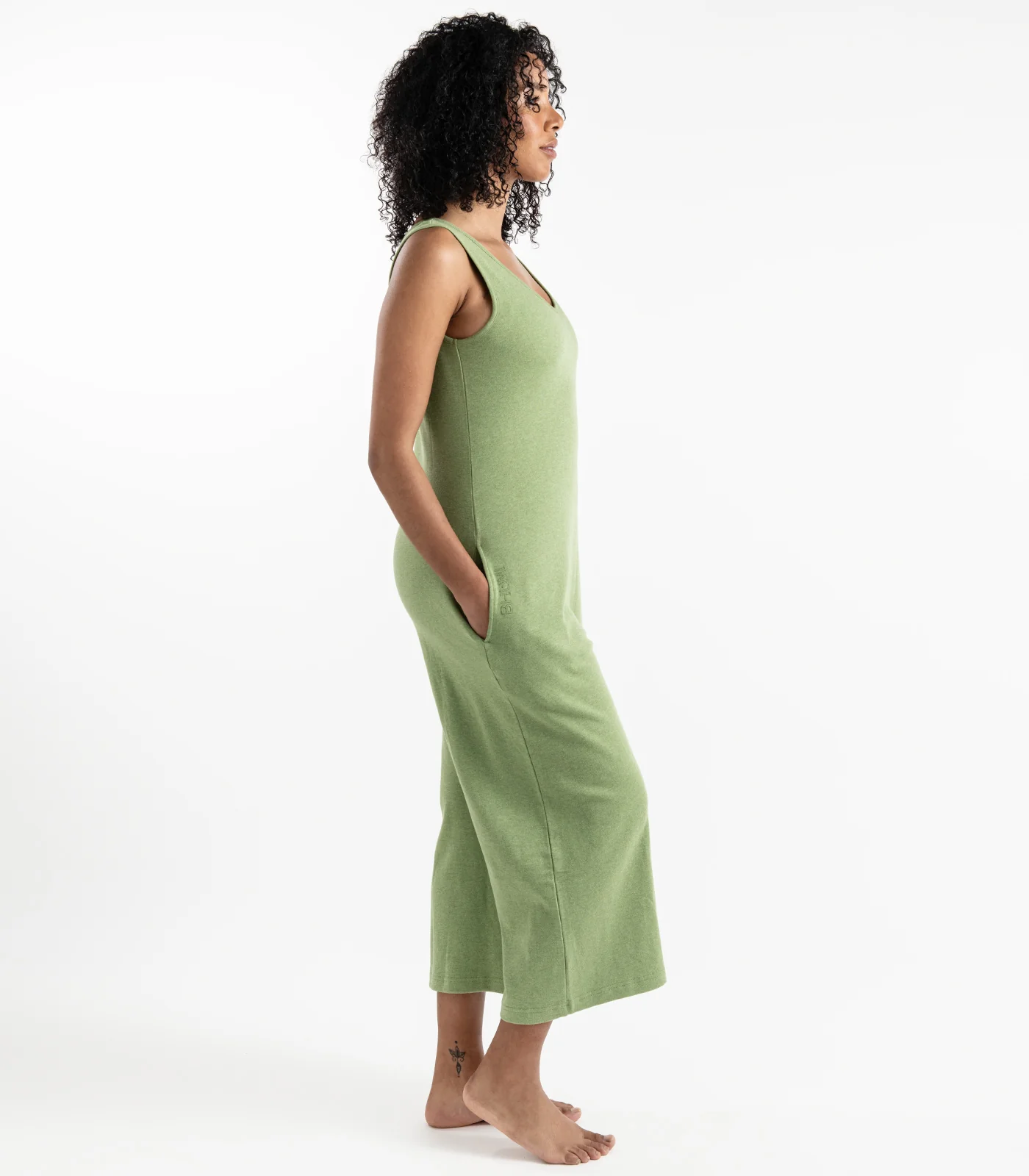 Organic Cotton Jersey Knit Jumpsuit - Image 3