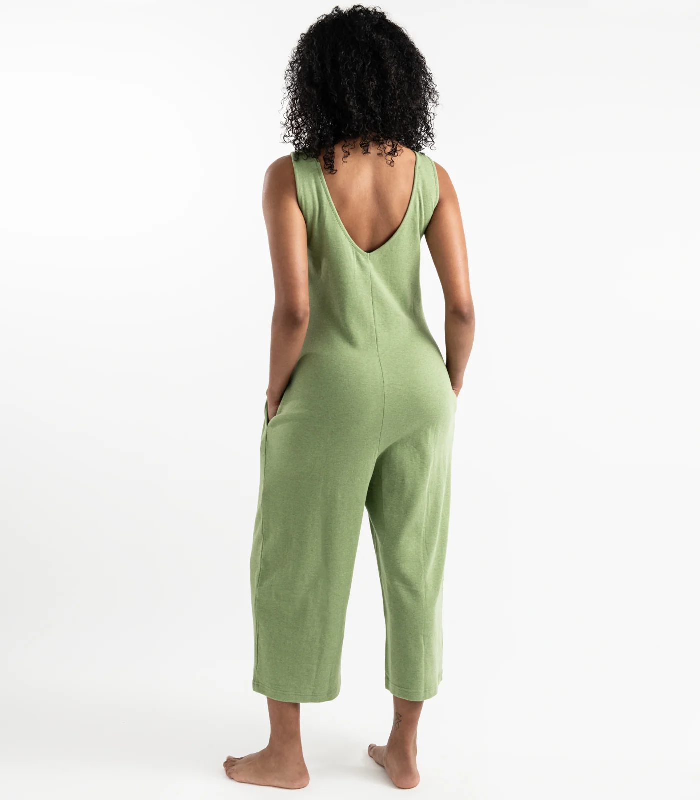 Organic Cotton Jersey Knit Jumpsuit - Image 4
