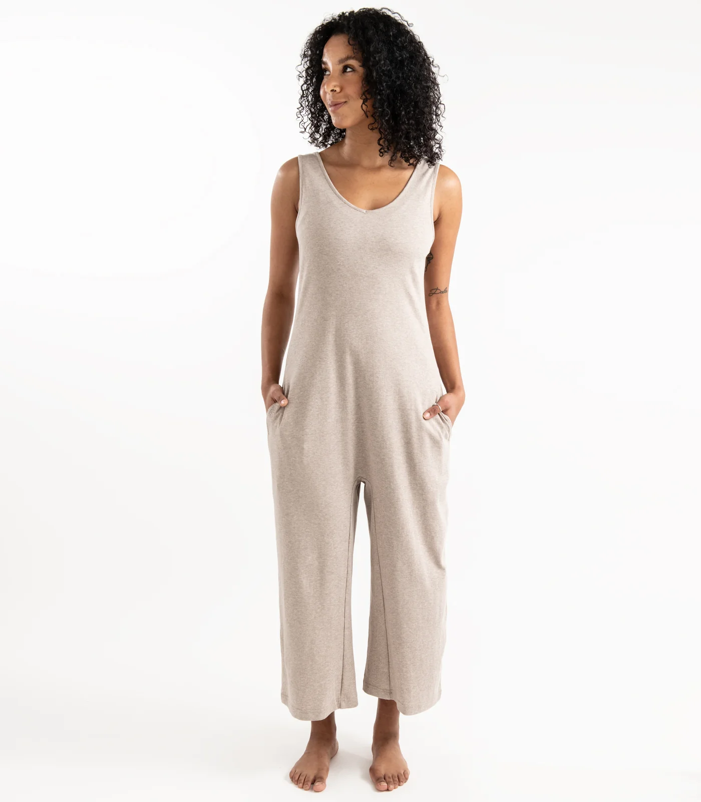 Organic Cotton Jersey Knit Jumpsuit - Image 8