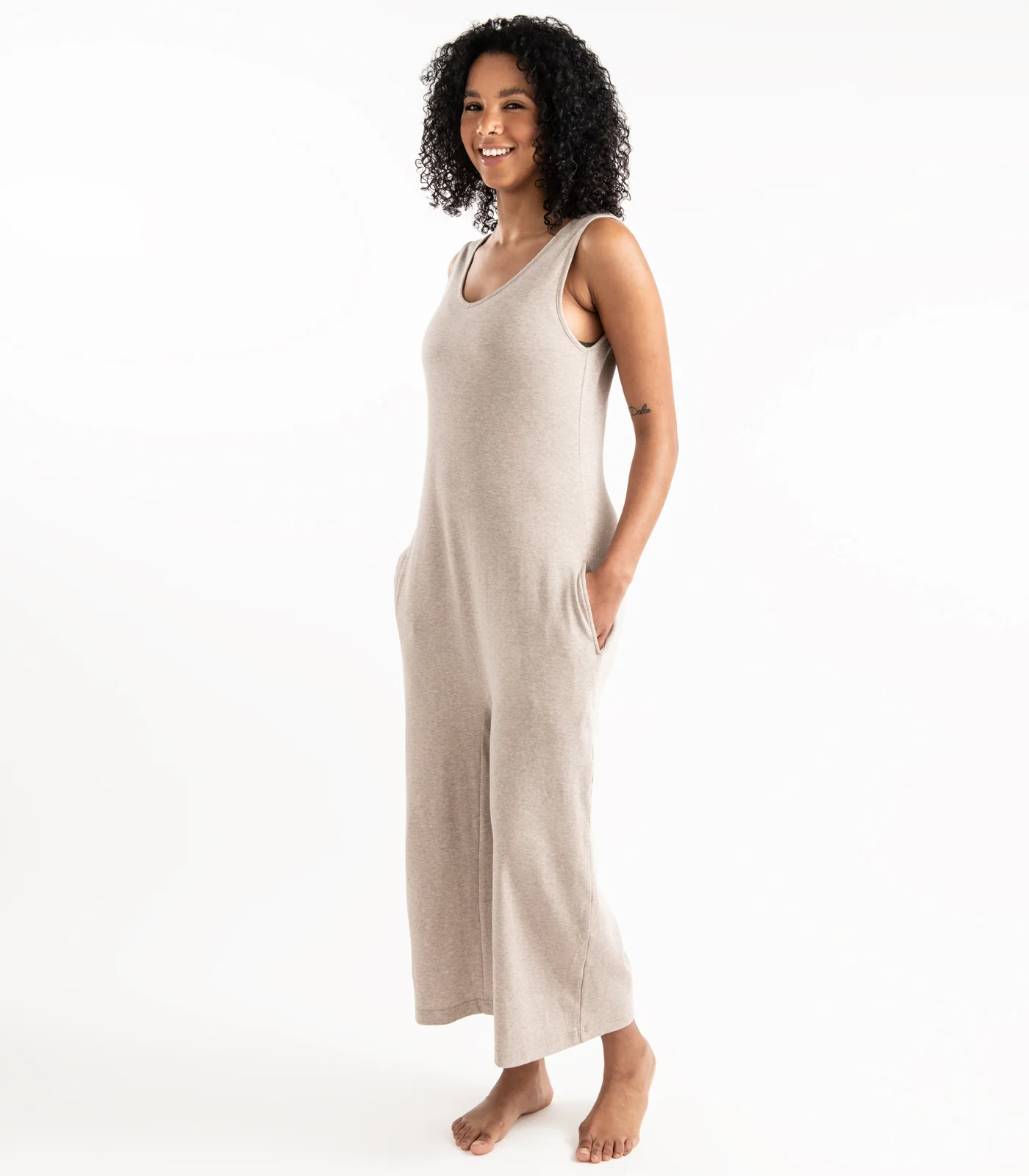 Organic Cotton Jersey Knit Jumpsuit - Image 9