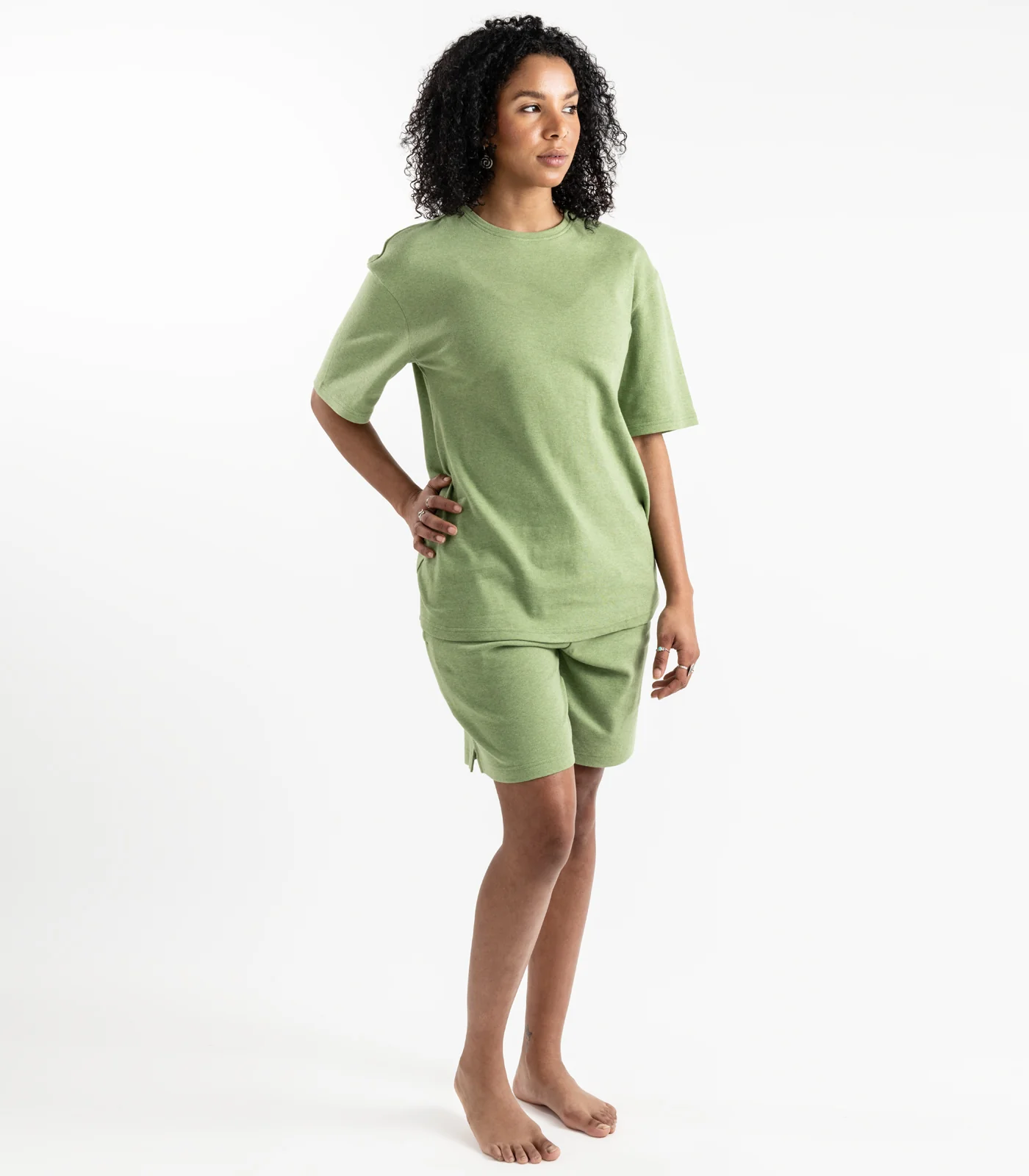 Organic Cotton Jersey Knit Short PJ Set - Image 8