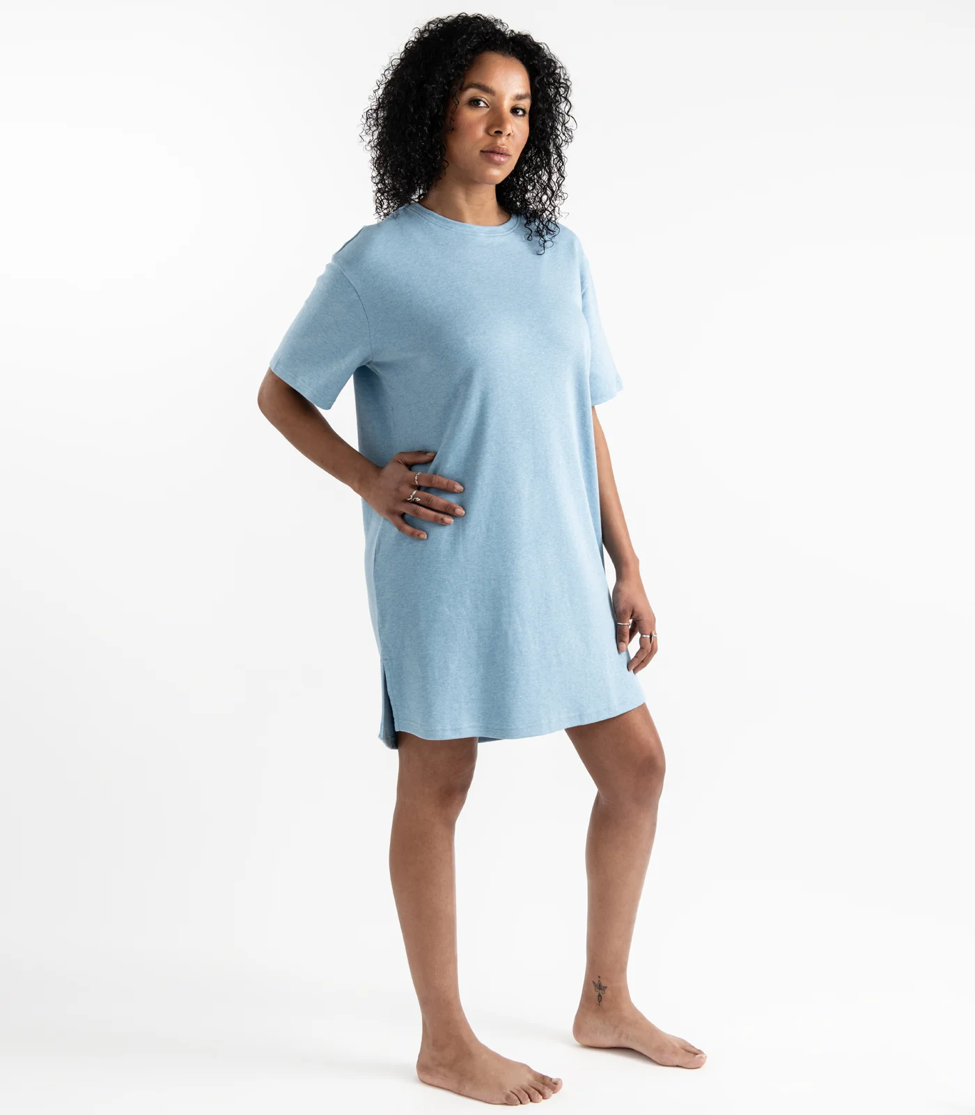 Organic Cotton Jersey Knit Sleep Tee - Image 12
