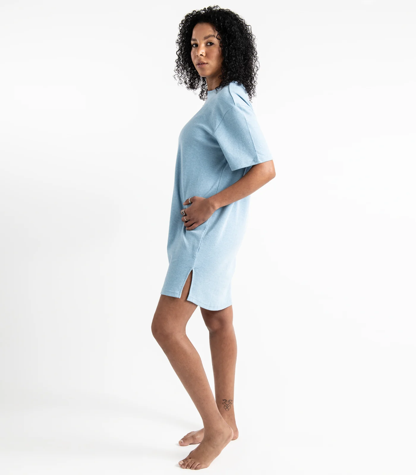 Organic Cotton Jersey Knit Sleep Tee - Image 13