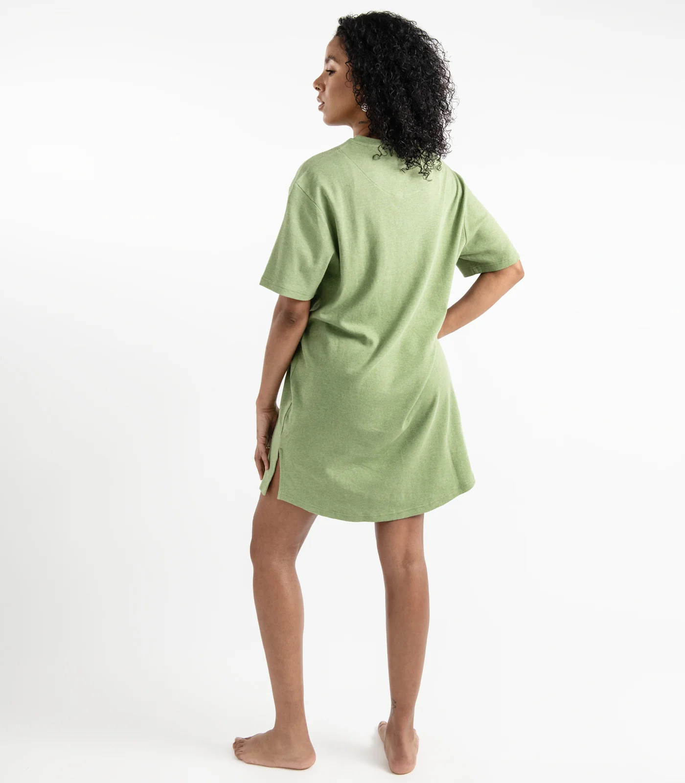 Organic Cotton Jersey Knit Sleep Tee - Image 3