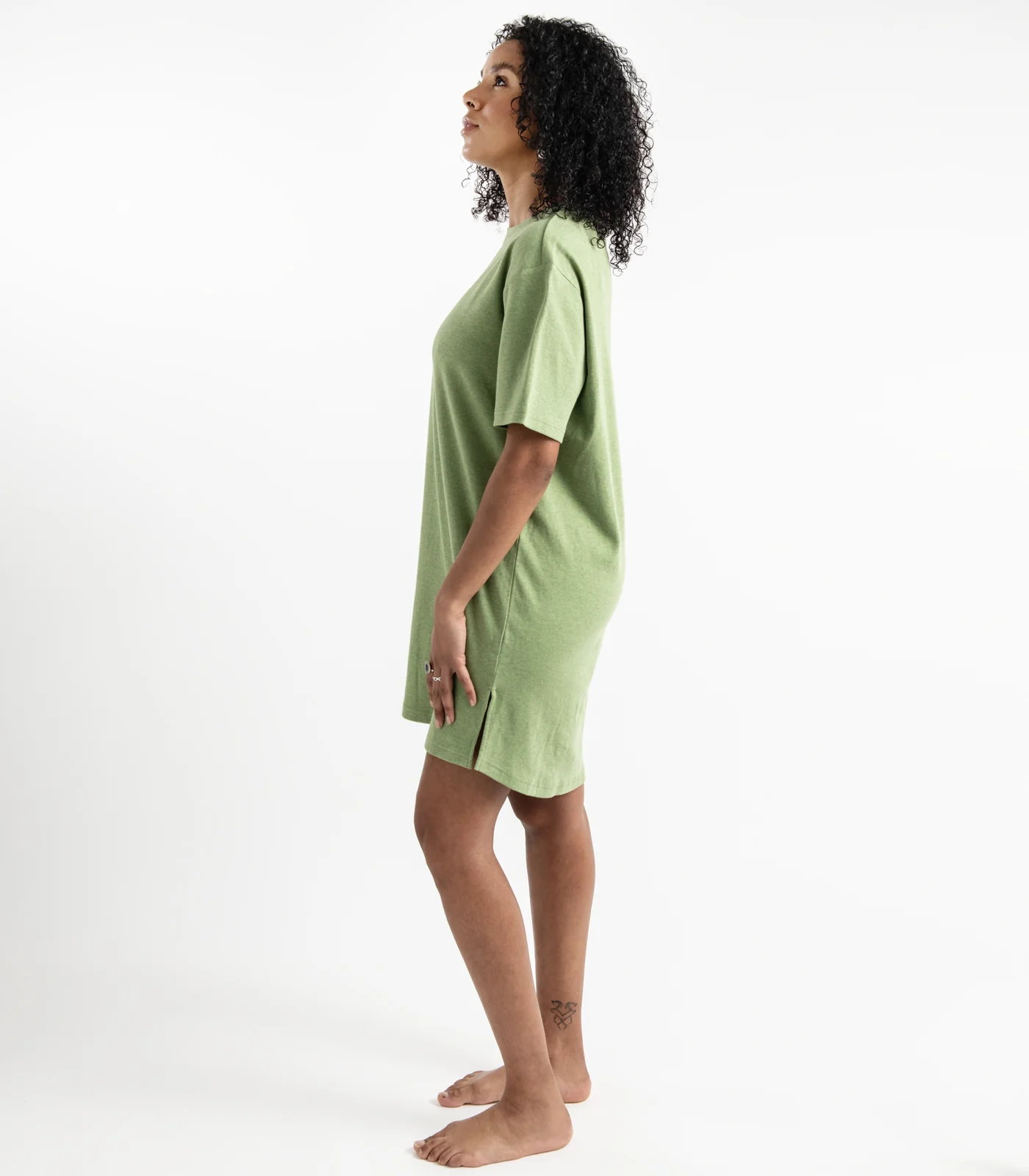 Organic Cotton Jersey Knit Sleep Tee - Image 4