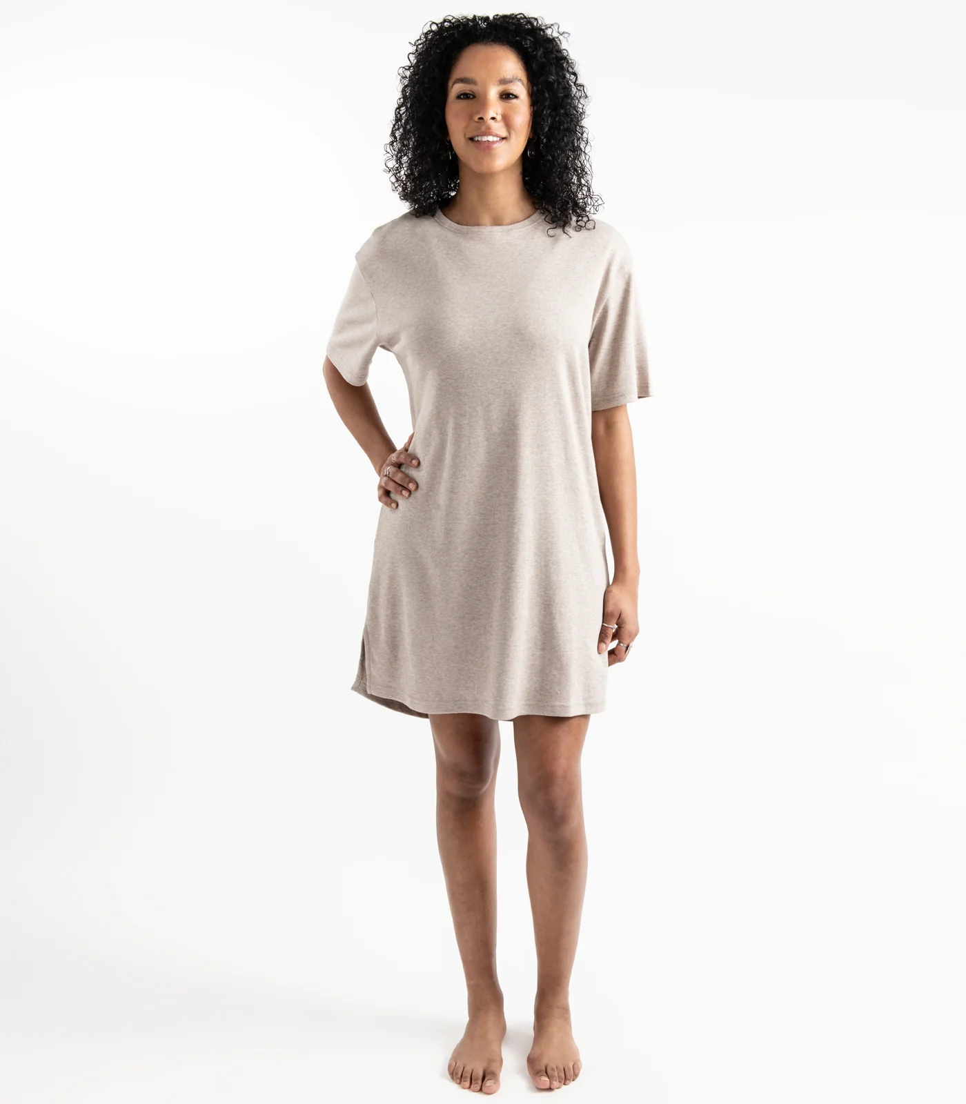 Organic Cotton Jersey Knit Sleep Tee - Image 6