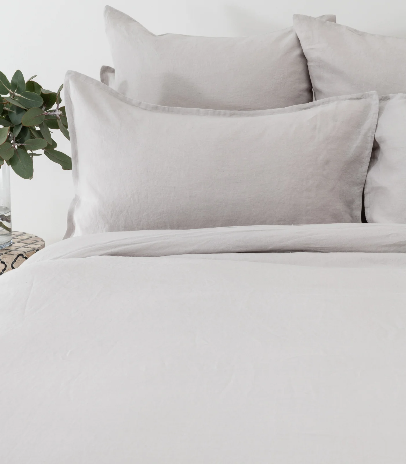 Organic Linen Plain Quilt Cover Set - Image 14