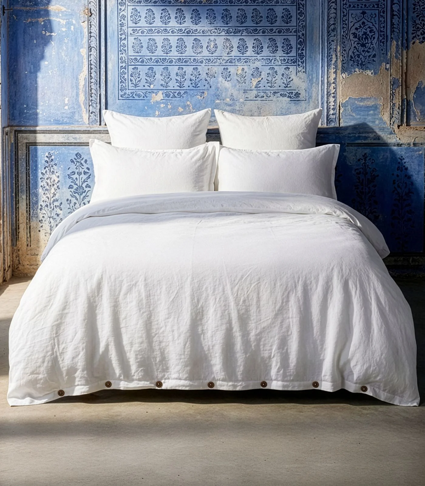 Organic Linen Plain Quilt Cover Set - Image 16