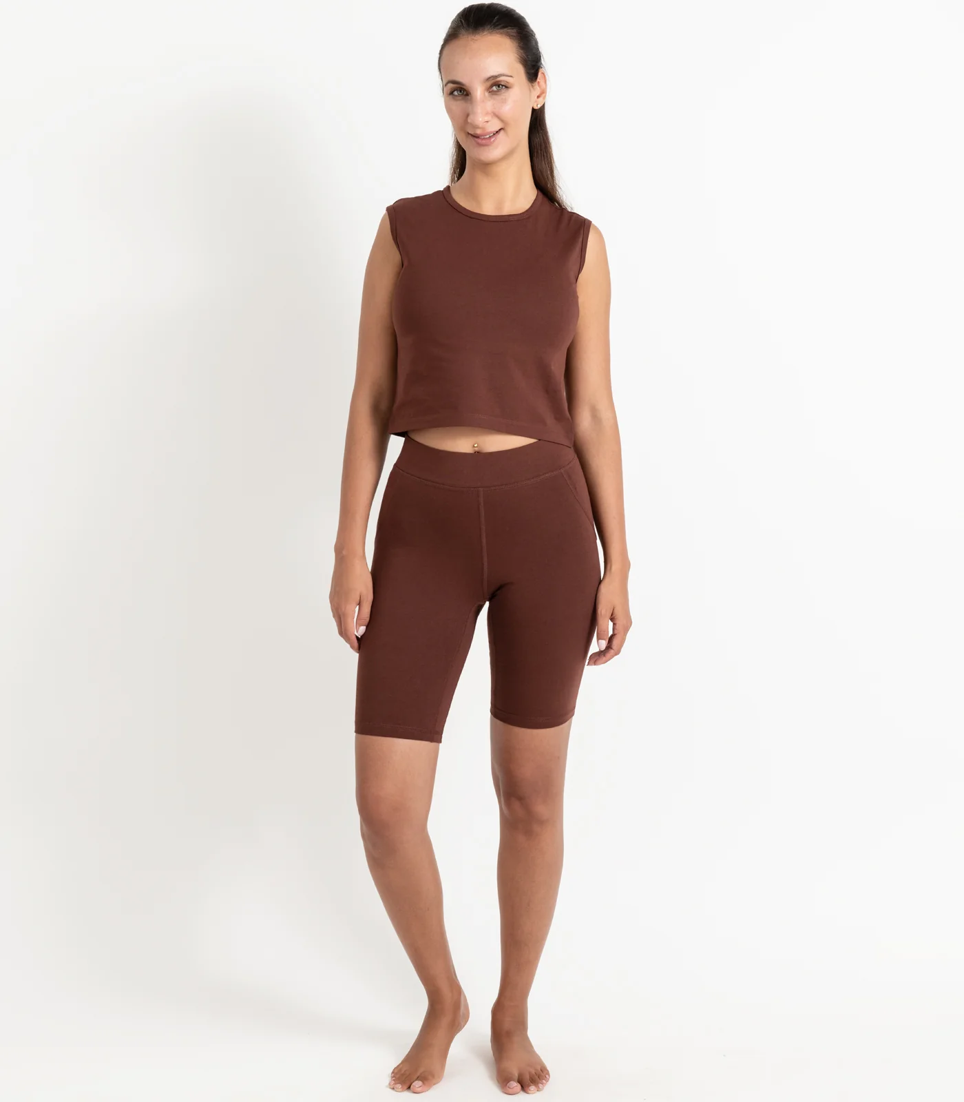 Organic Cotton Long Bike Shorts - Image 2
