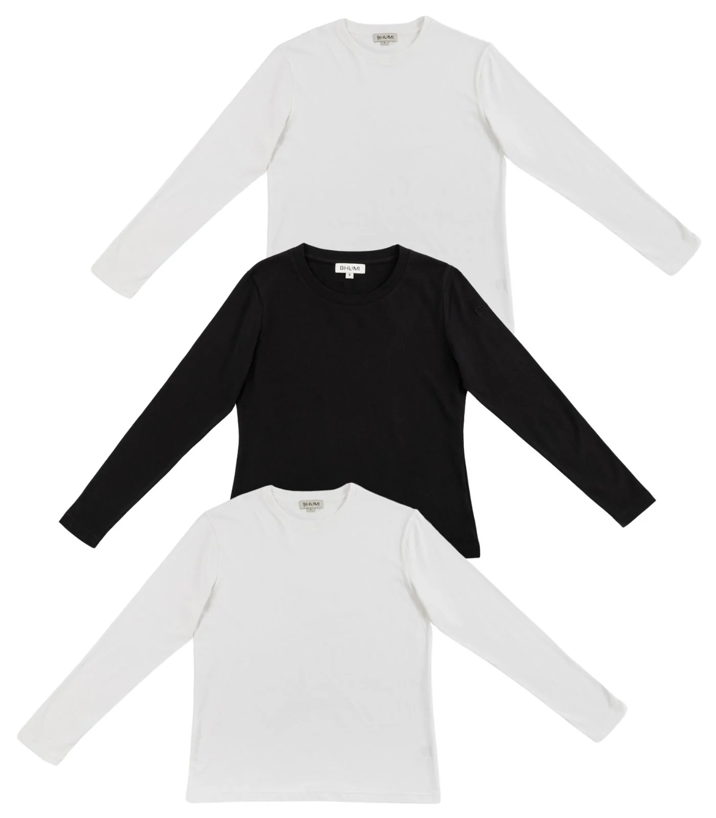 Organic Cotton Men’s Basic Long Sleeve Top (3 Pack) - Image 5