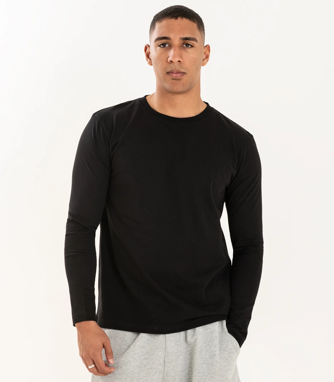 Organic Cotton Men’s Basic Long Sleeve Top (3 Pack) - Image 7