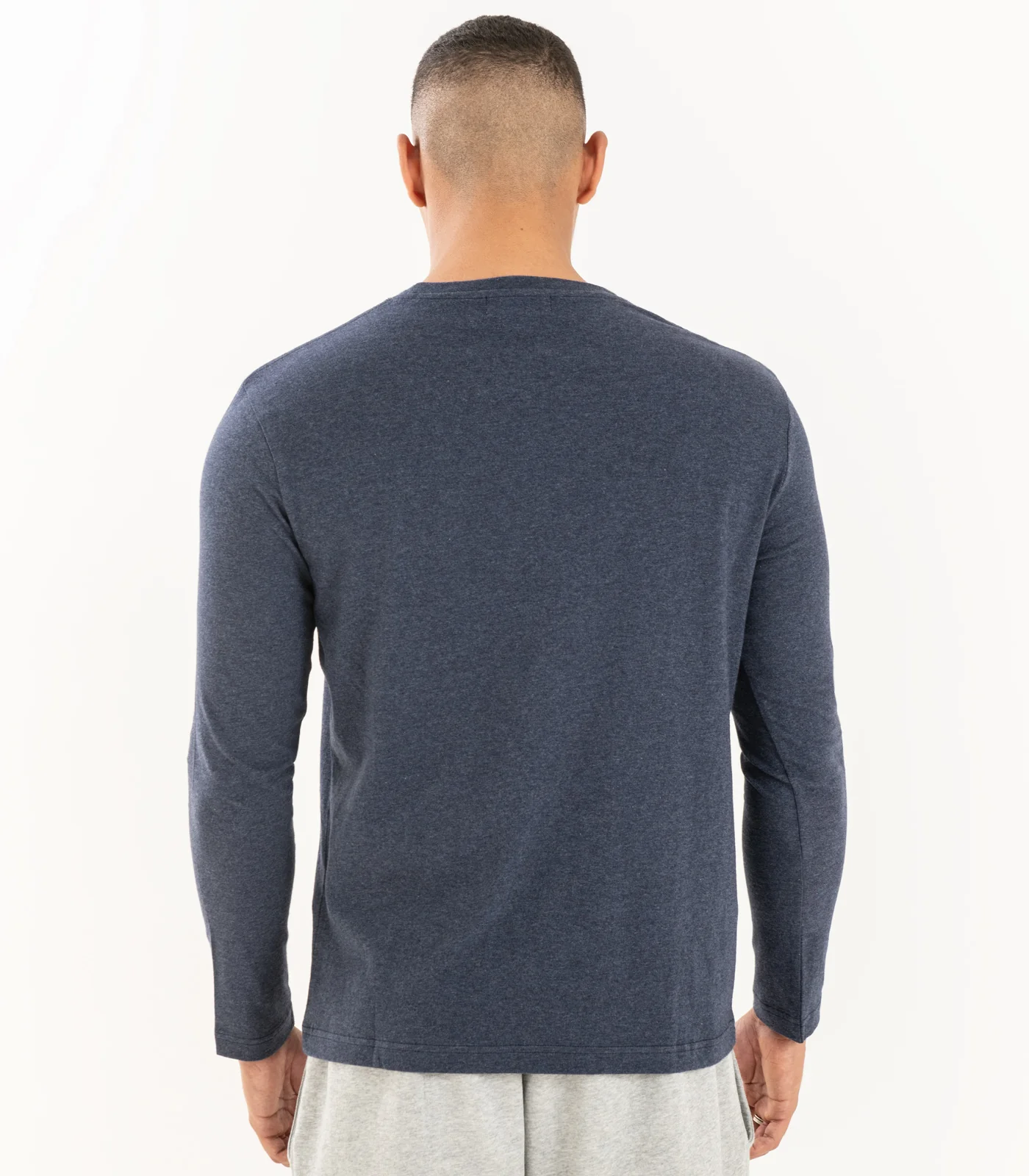 Men's Organic Cotton Basic Long Sleeve Top - Image 16