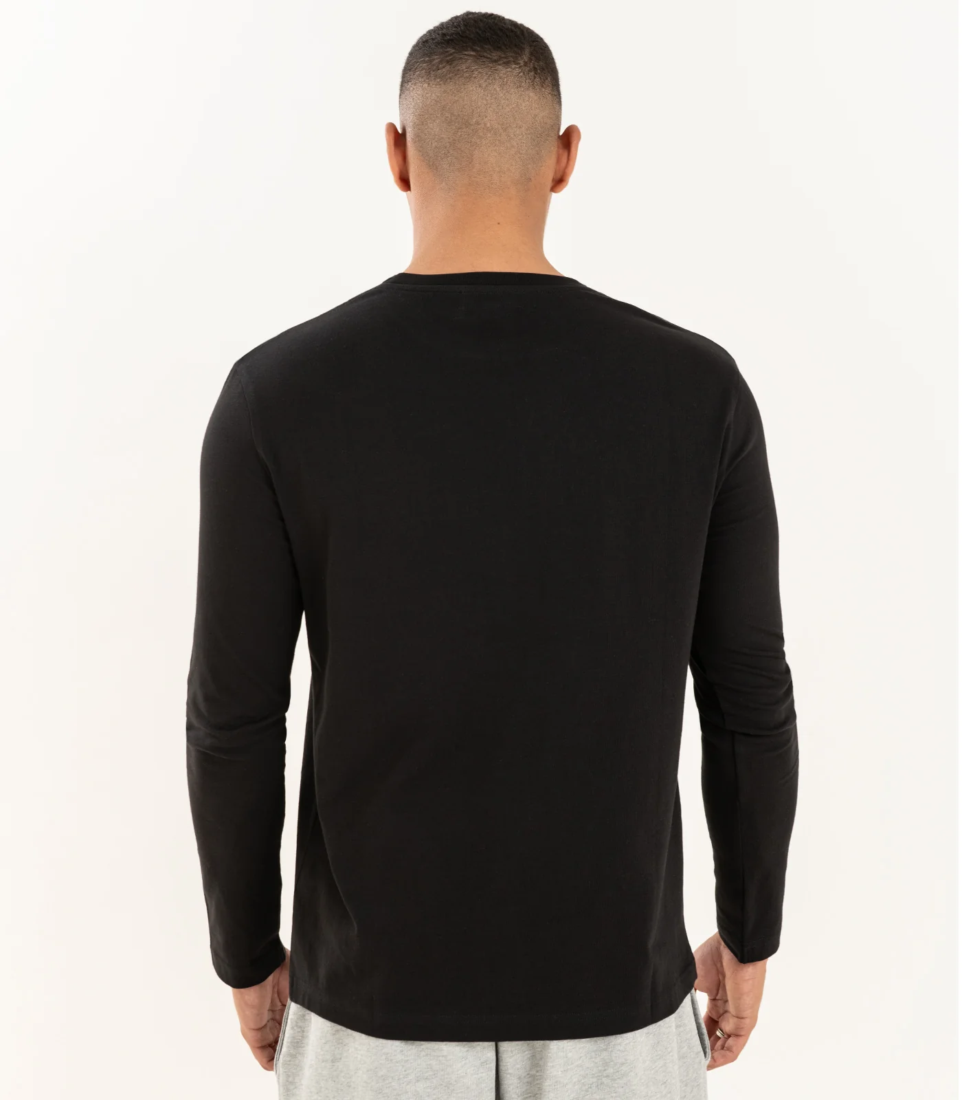 Men's Organic Cotton Basic Long Sleeve Top - Image 3