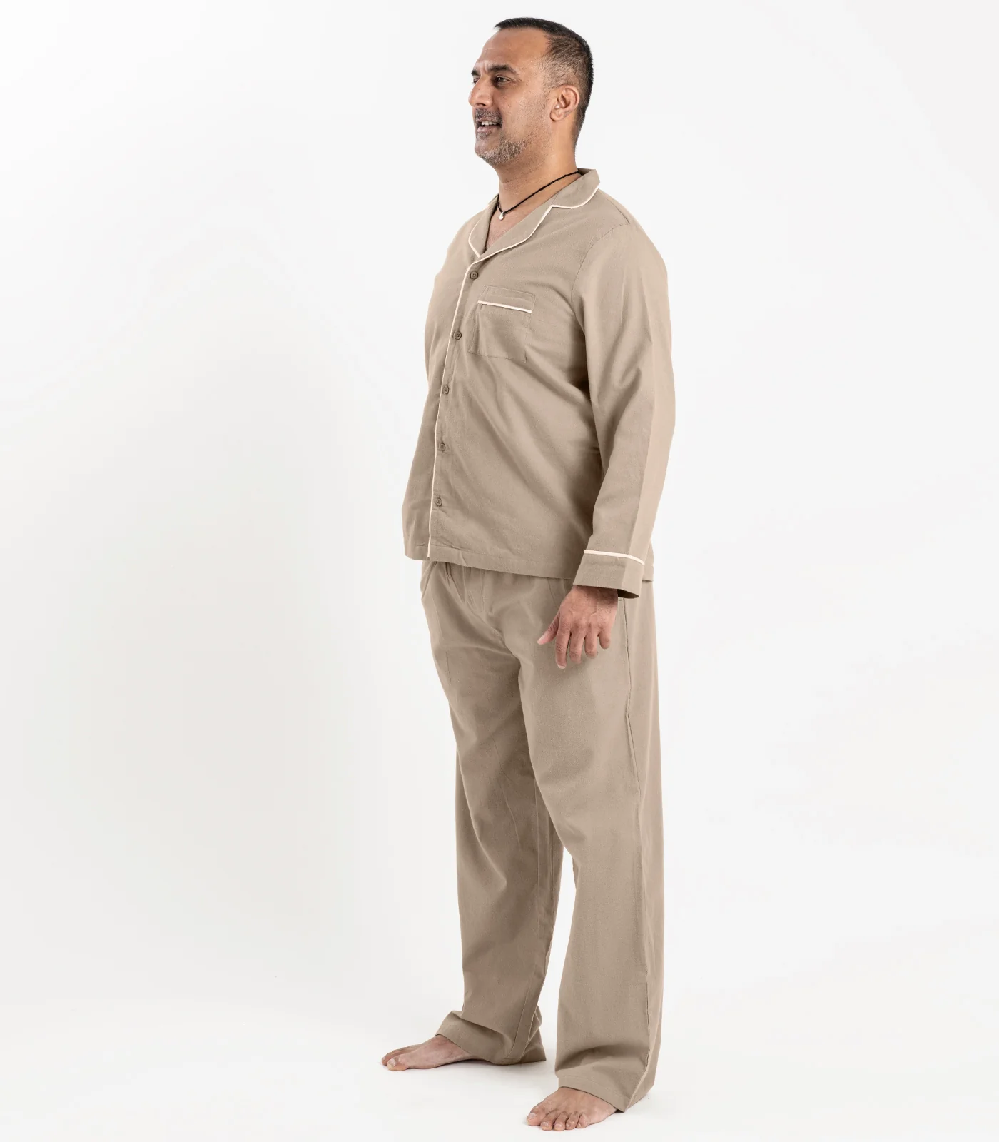 Organic Cotton Men's Flannelette Long PJ Set - Image 2