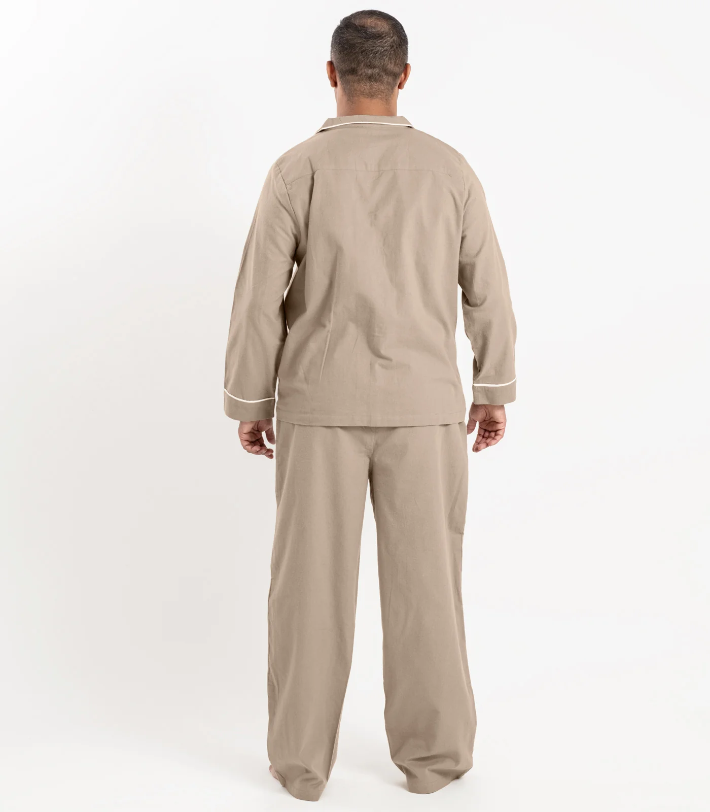 Organic Cotton Men's Flannelette Long PJ Set - Image 3