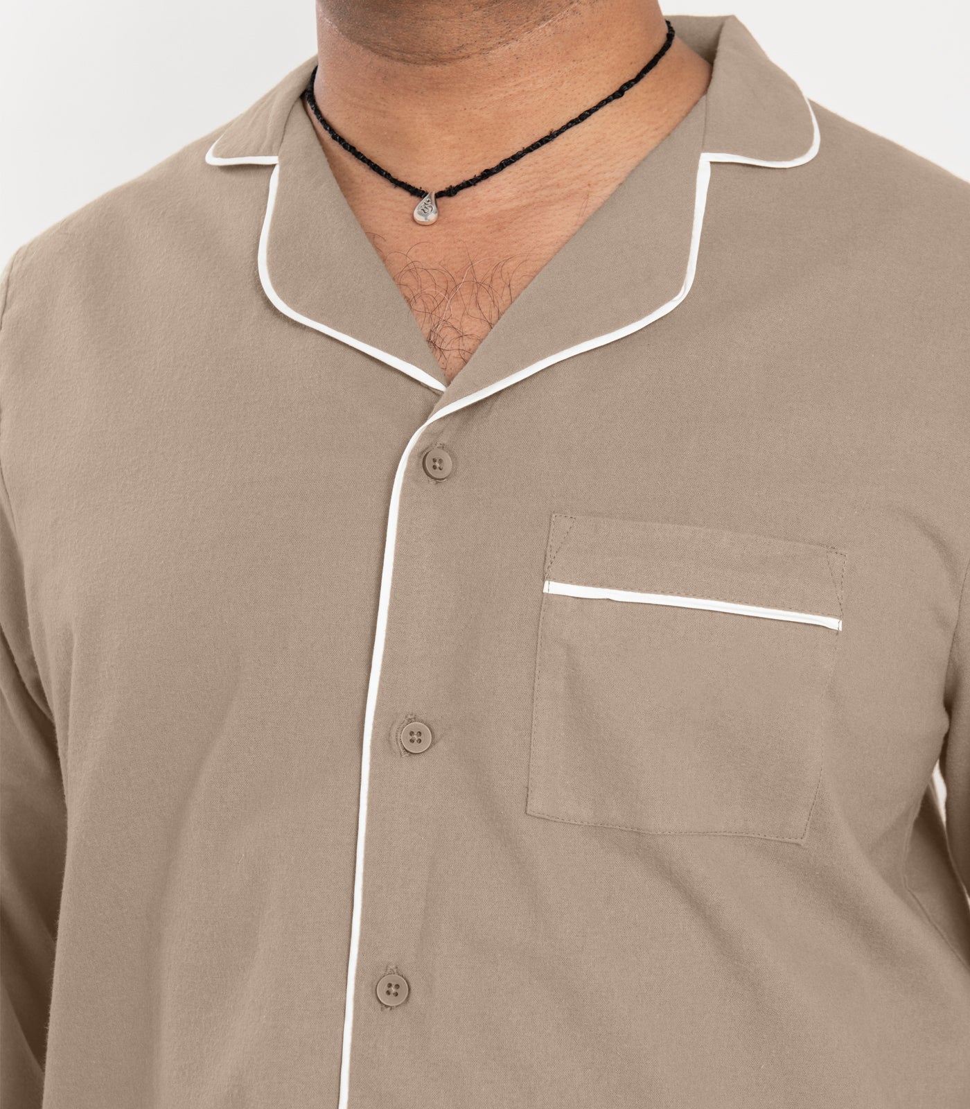 Organic Cotton Men's Flannelette Long PJ Set - Image 4