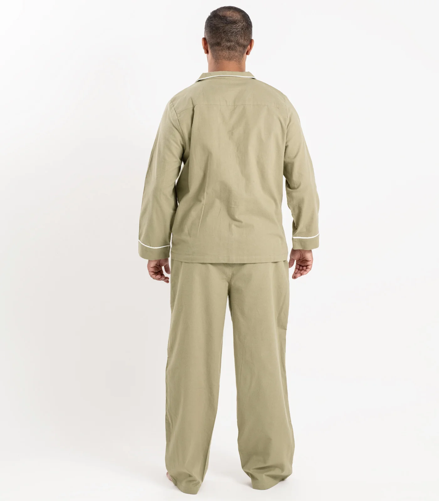 Organic Cotton Men's Flannelette Long PJ Set - Image 8