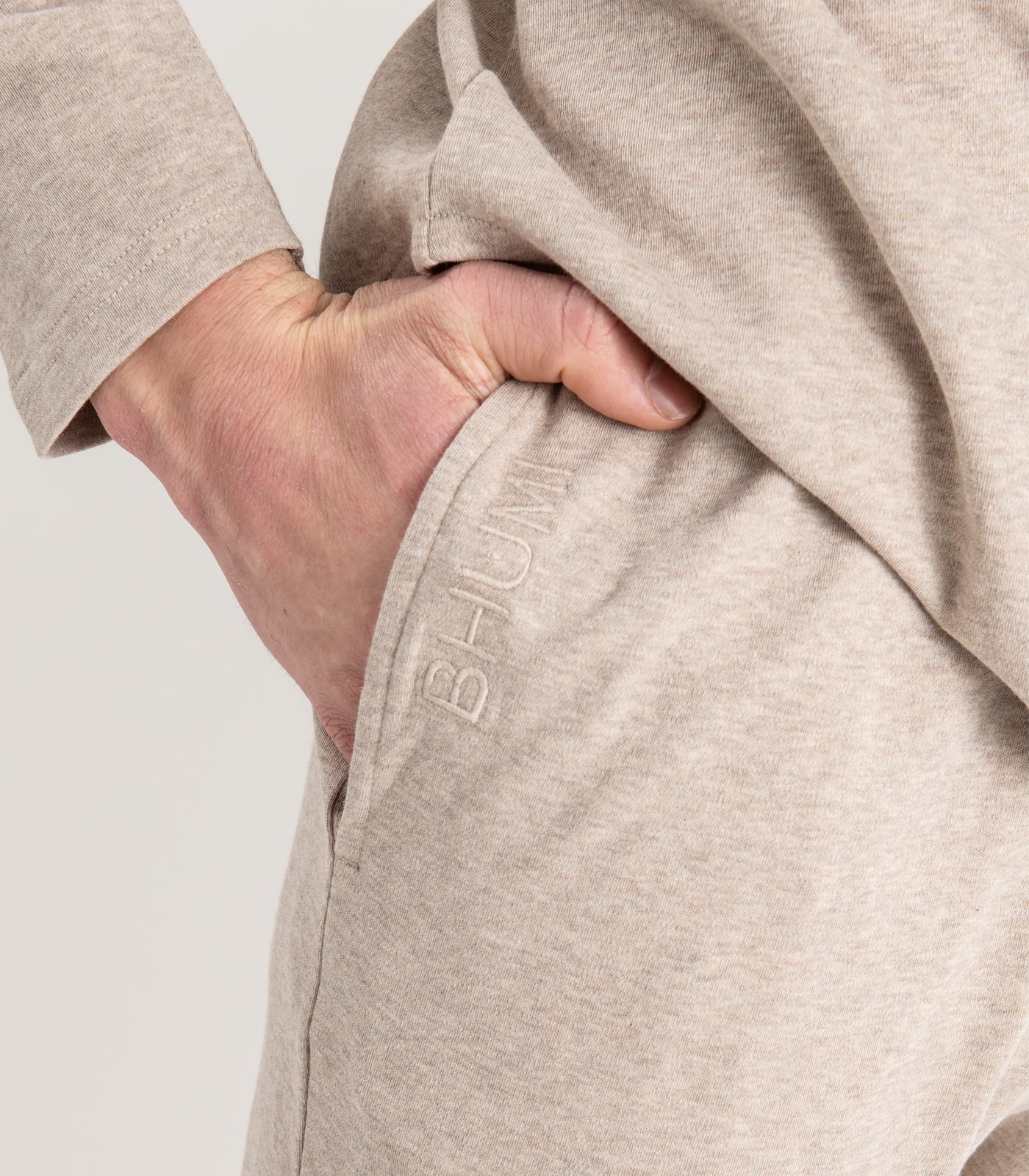 Men's Organic Cotton Jersey Knit Long PJ Set - Image 11