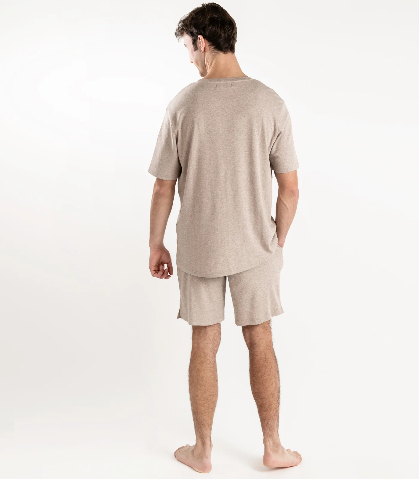 Men's Organic Cotton Jersey Knit Short PJ Set - Image 10