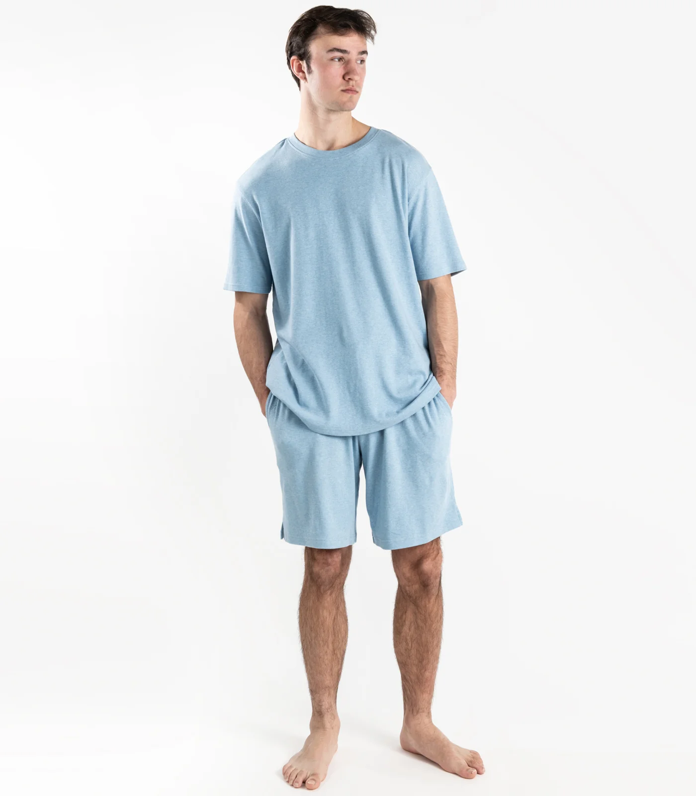 Men's Organic Cotton Jersey Knit Short PJ Set - Image 14