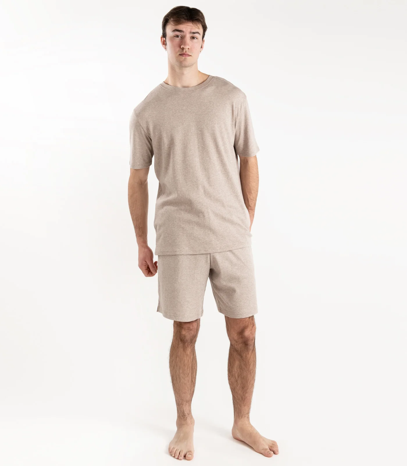 Men's Organic Cotton Jersey Knit Short PJ Set - Image 7