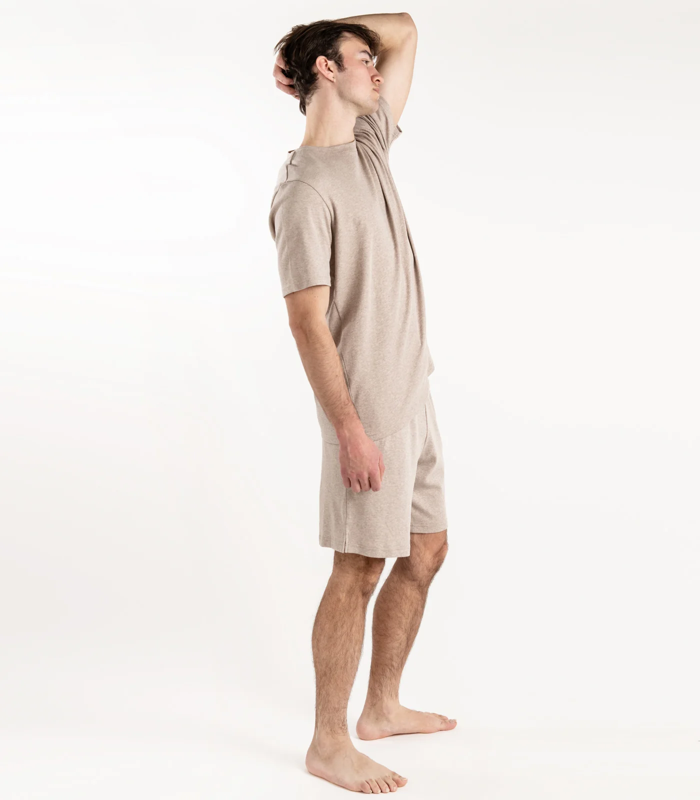 Men's Organic Cotton Jersey Knit Short PJ Set - Image 9