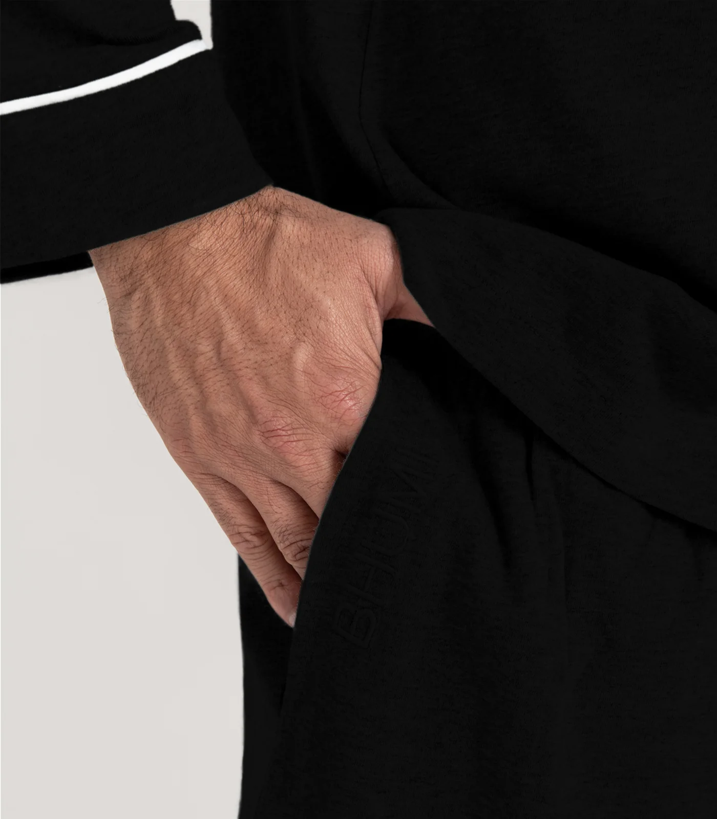 Men's Organic Cotton Jersey Long PJ Set - Image 4