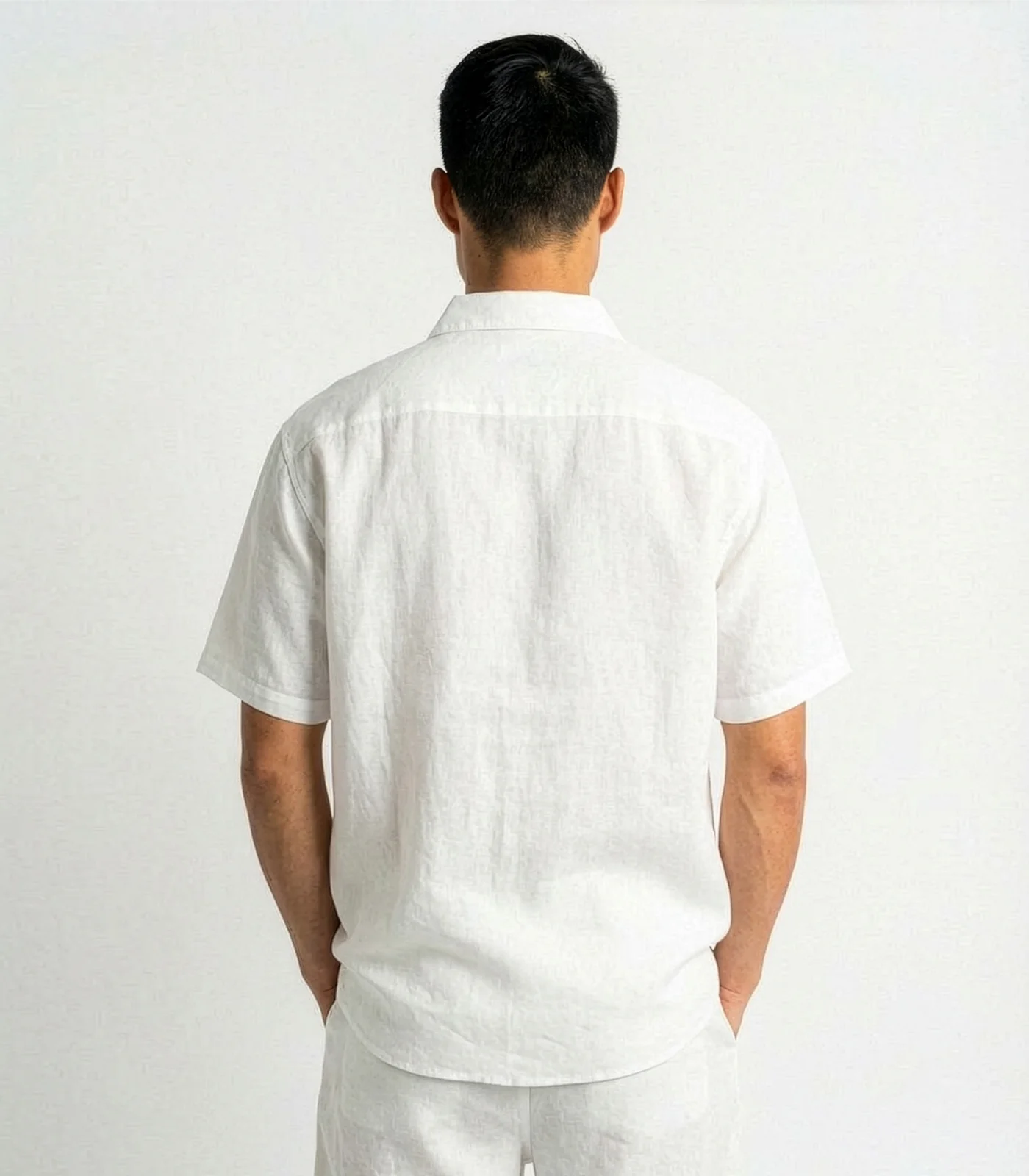 Men's Organic Linen Lounge Shirt & Lounge Shorts - Image 40