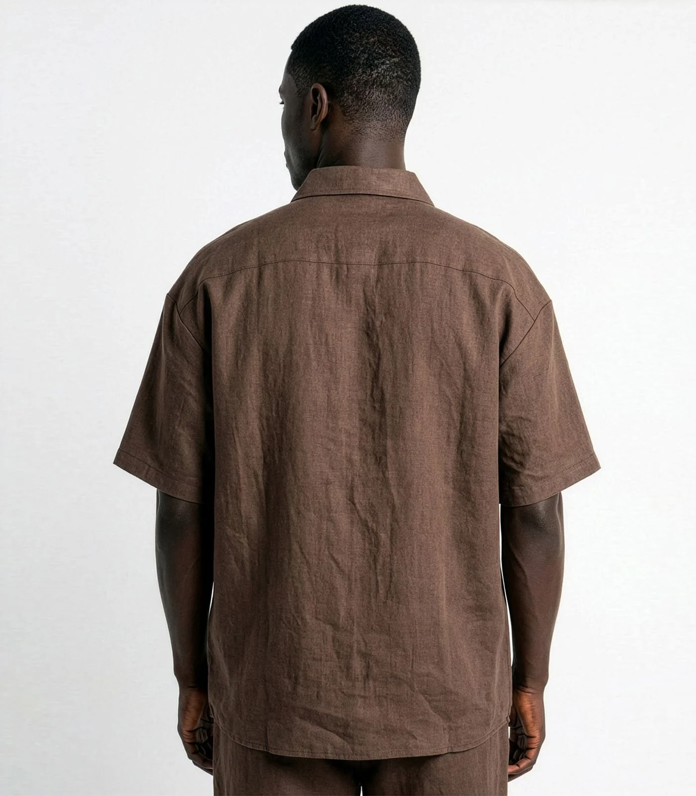 Men's Organic Linen Lounge Shirt & Lounge Shorts - Image 12
