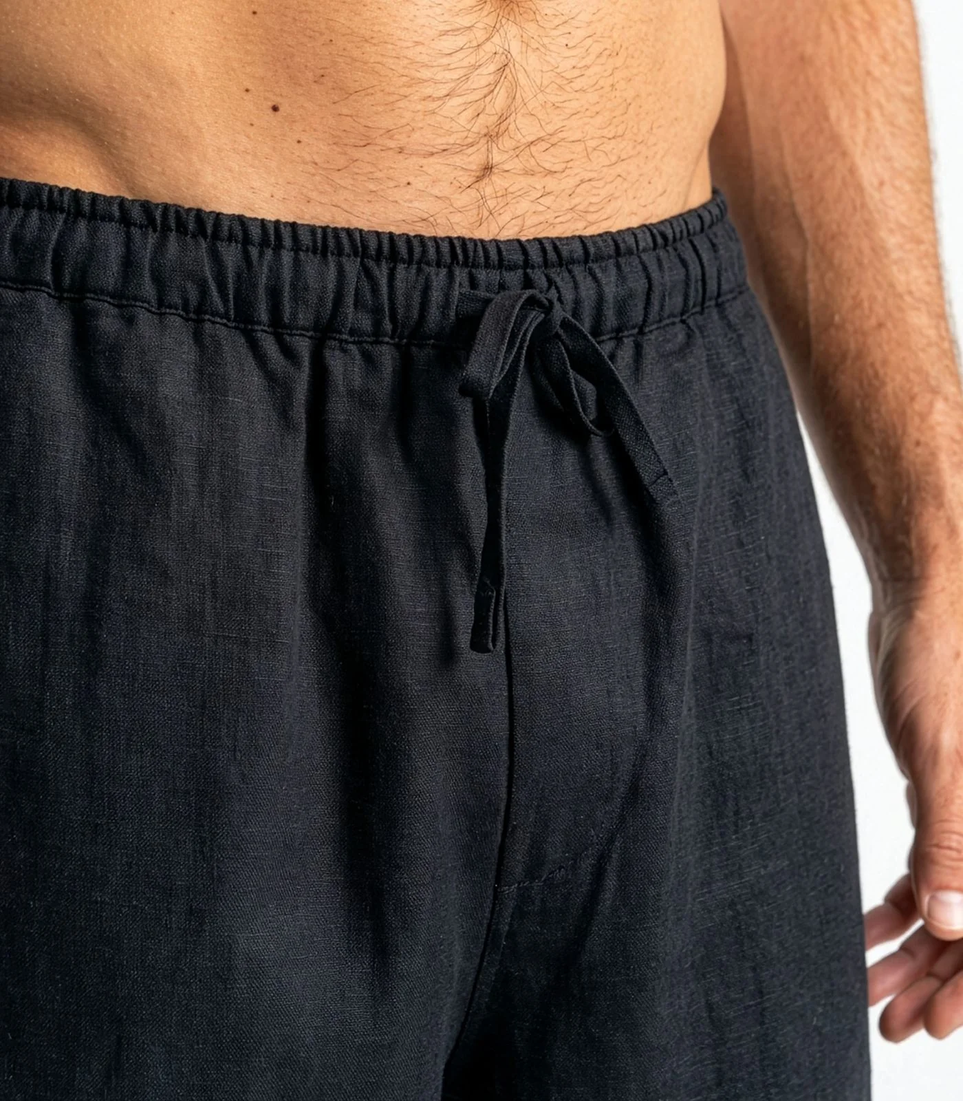 Men's Organic Linen Lounge Shirt & Lounge Shorts - Image 30