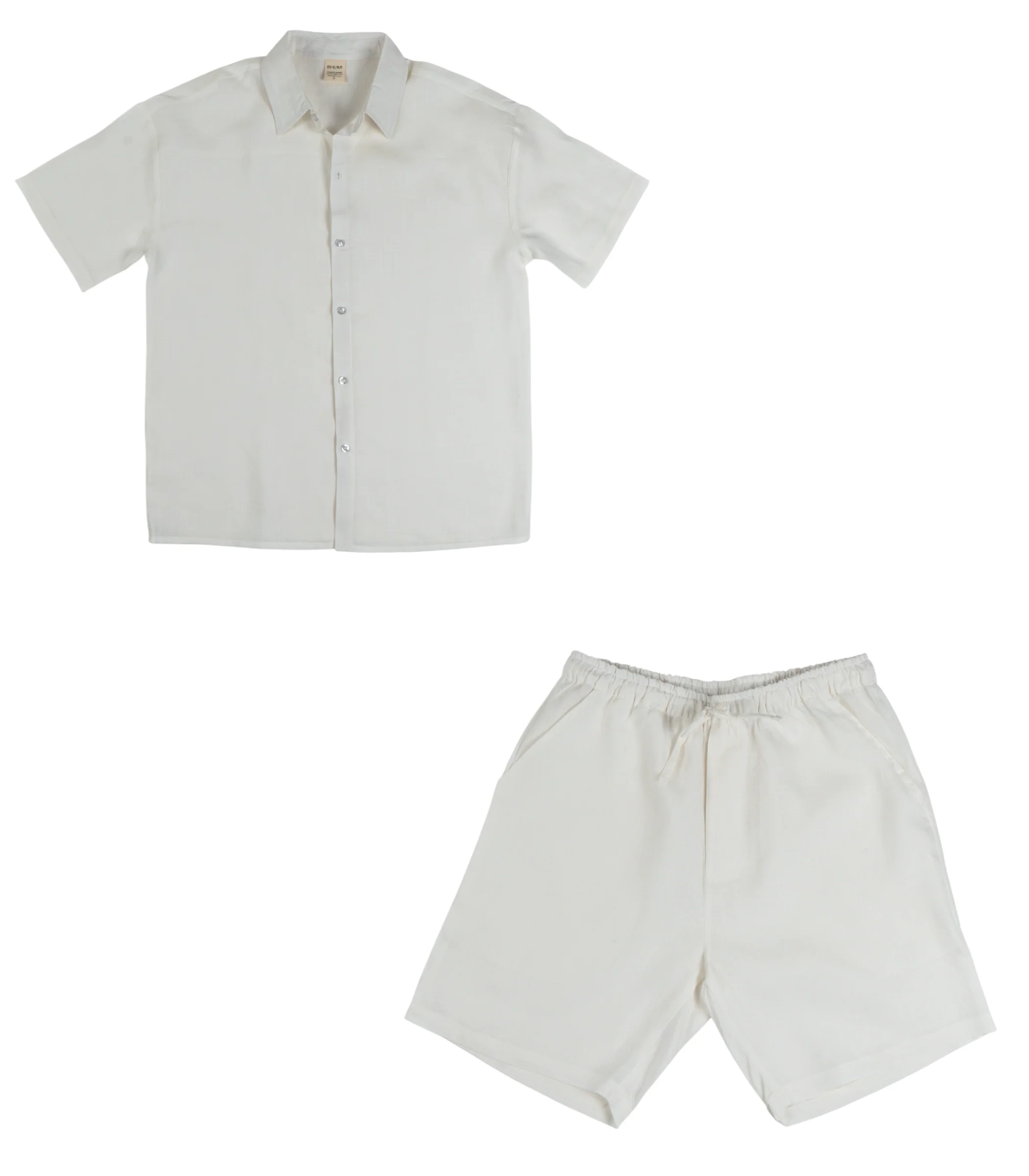 Men's Organic Linen Lounge Shirt & Lounge Shorts - Image 33