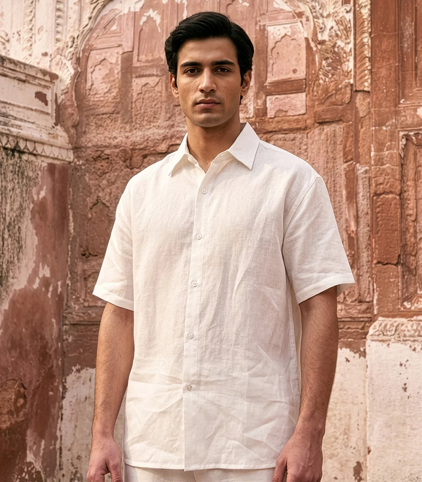 Men's Organic Linen Lounge Shirt & Lounge Shorts - Image 34