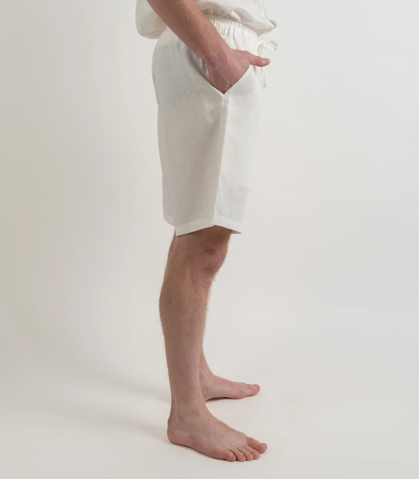 Men's Organic Linen Lounge Shirt & Lounge Shorts - Image 38