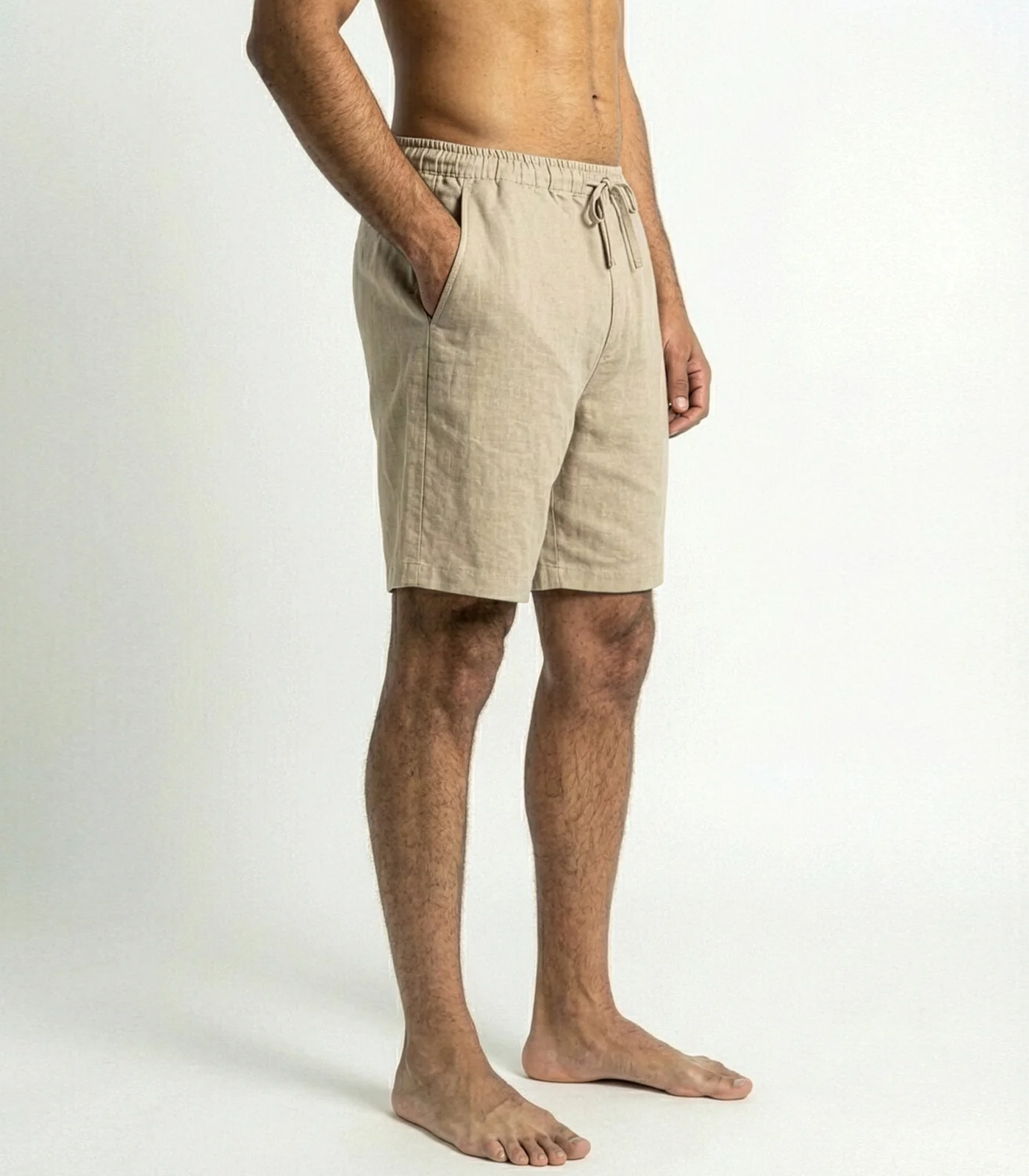 Men's Organic Linen Lounge Shirt & Lounge Shorts - Image 24