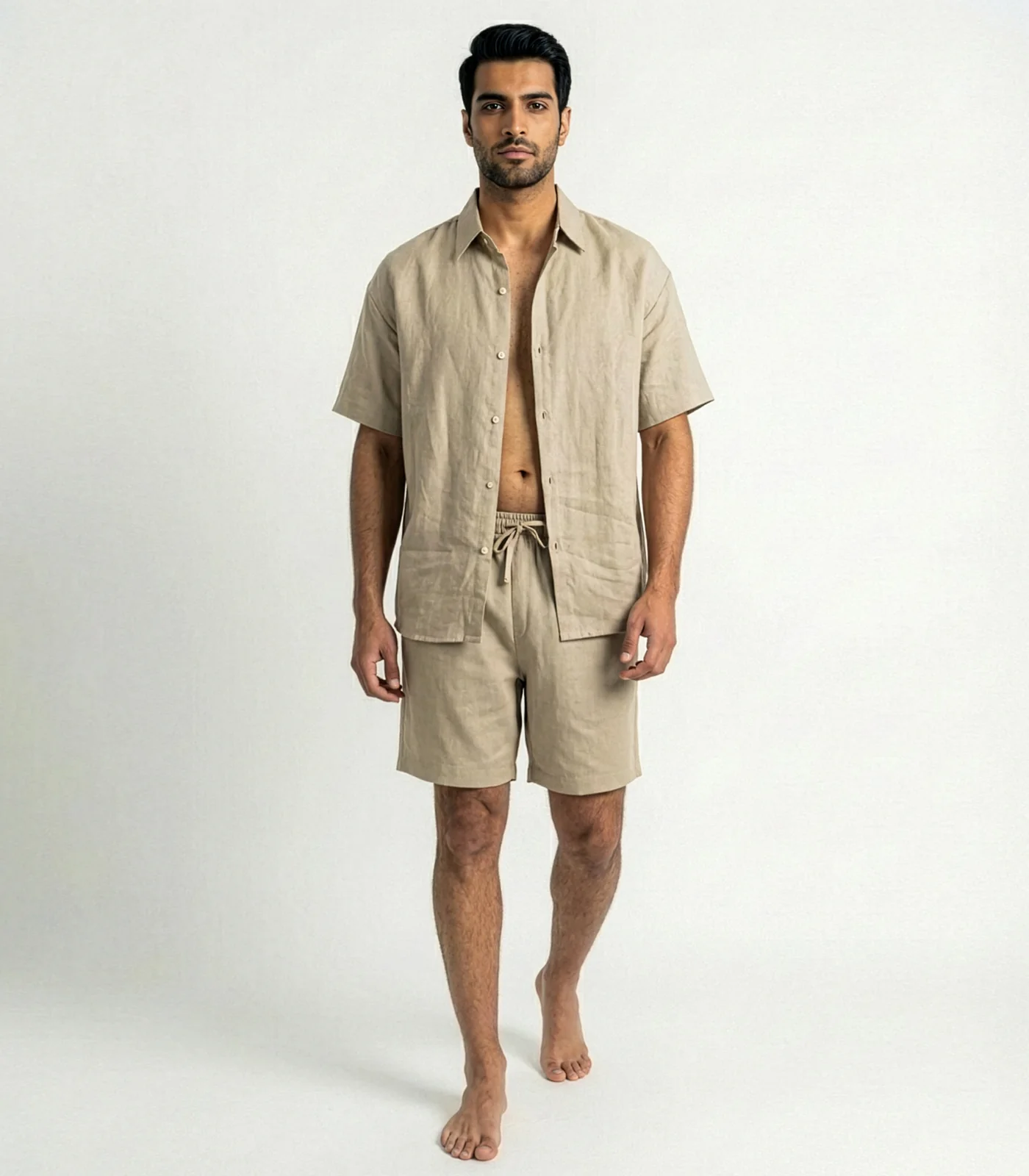 Men's Organic Linen Lounge Shirt (2 Pack) - Image 17